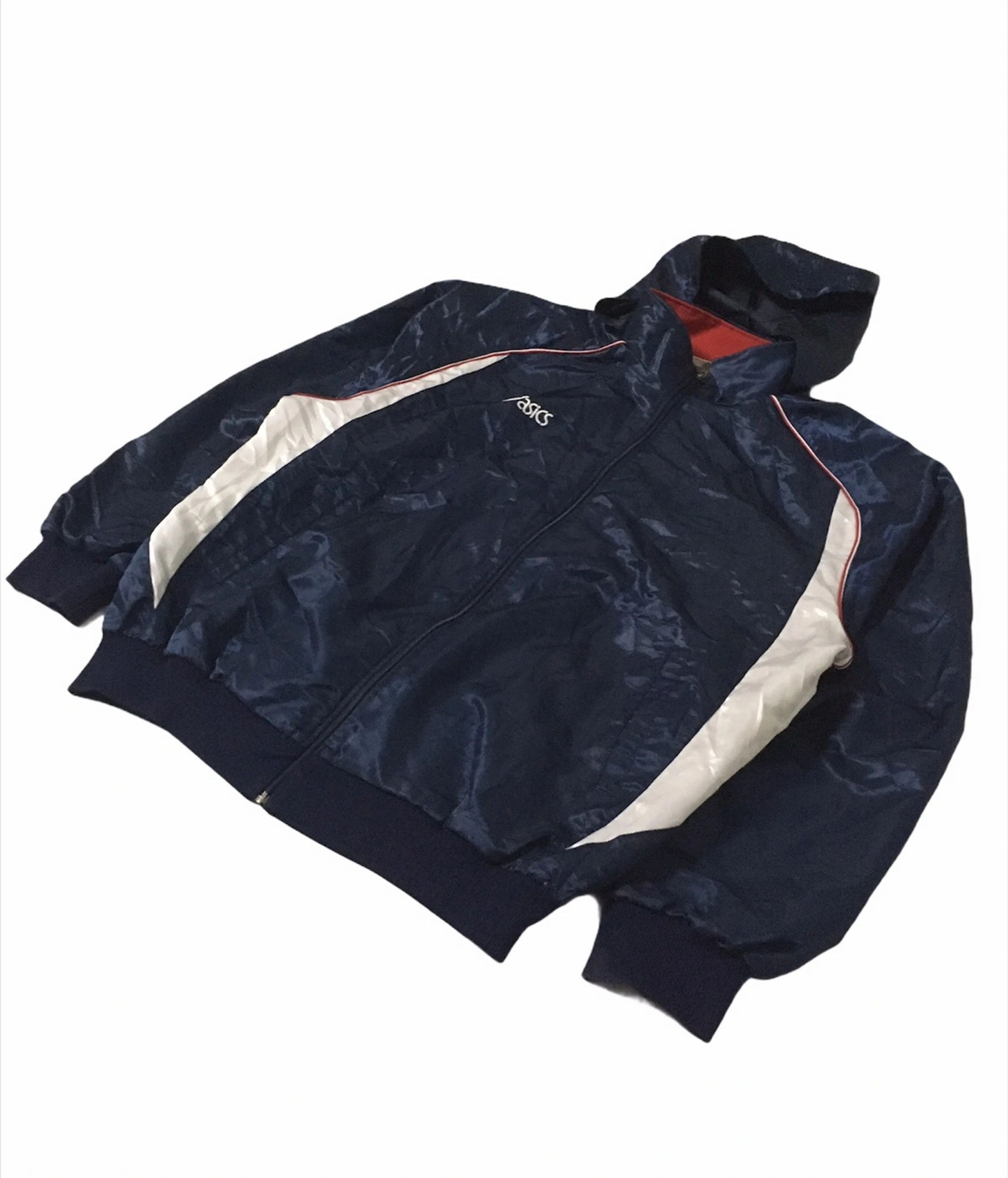 Asics × Japanese Brand Asics Windbreaker Sport Jacket With Hoodies Size US L / EU 52-54 / 3 - 4 Thumbnail