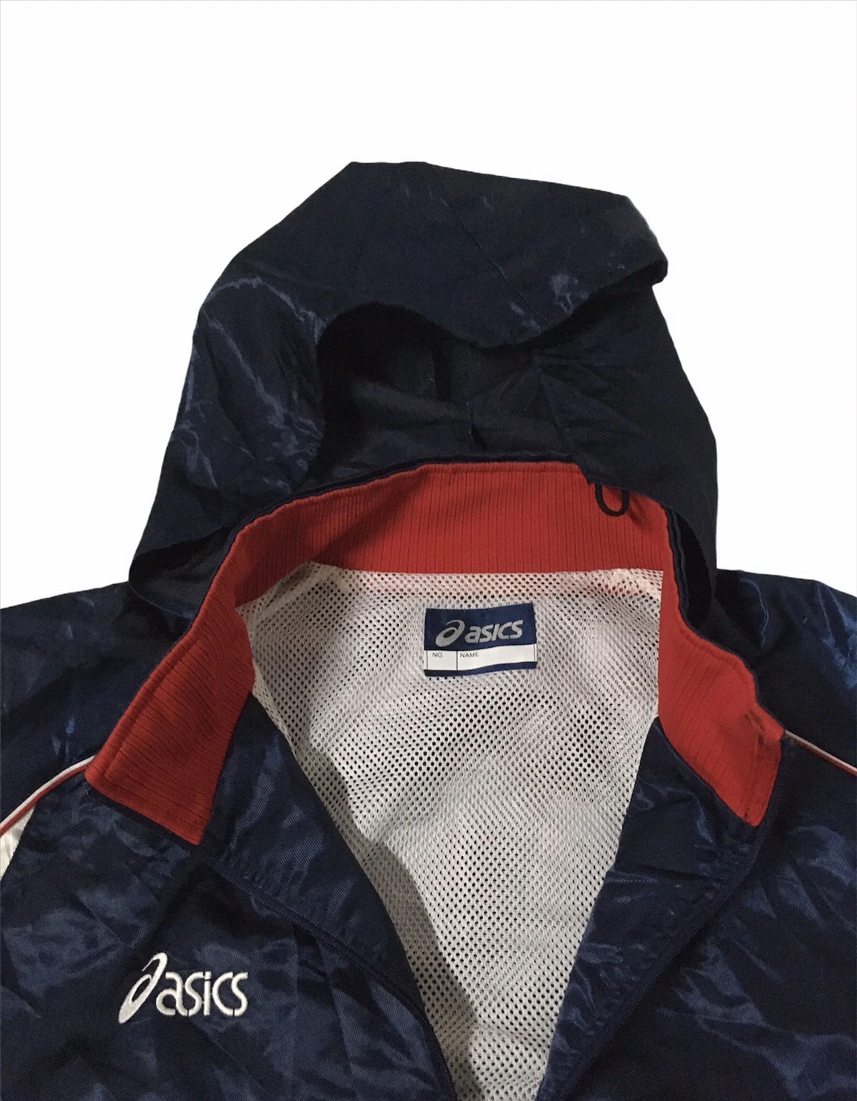 Asics × Japanese Brand Asics Windbreaker Sport Jacket With Hoodies Size US L / EU 52-54 / 3 - 6 Thumbnail