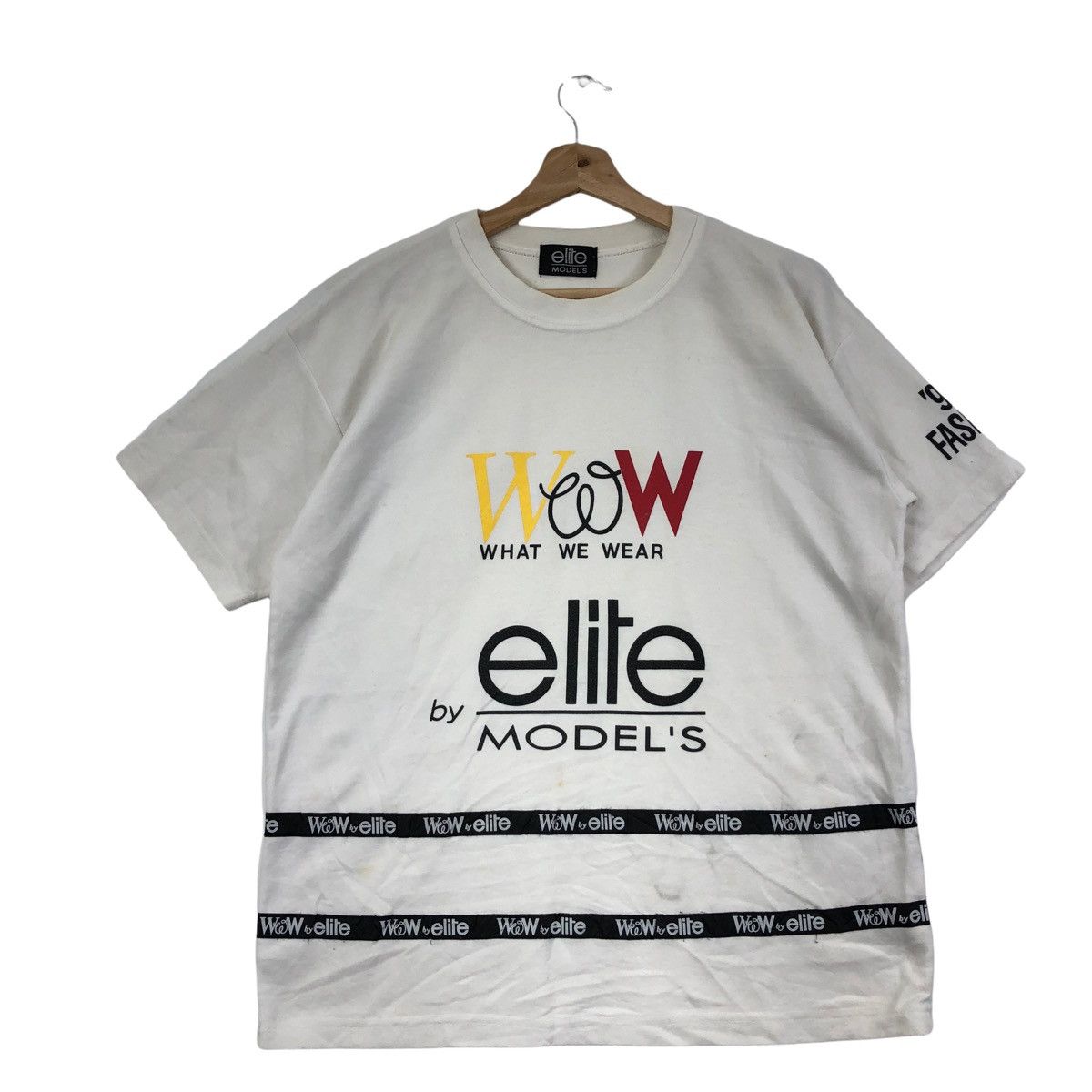 ELITE MODEL PARIS 1996 Fashion Collection Monogram Tee Shirt