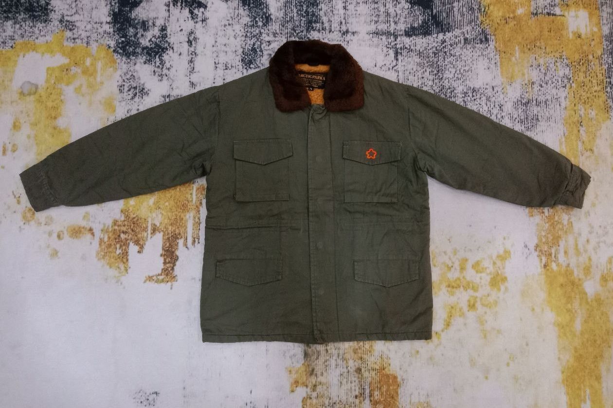 Japanese Brand × Vintage Vintage ARCTIC PARKA Sherpa Lined Hunting Men's Jacket Size US M / EU 48-50 / 2 - 2 Thumbnail