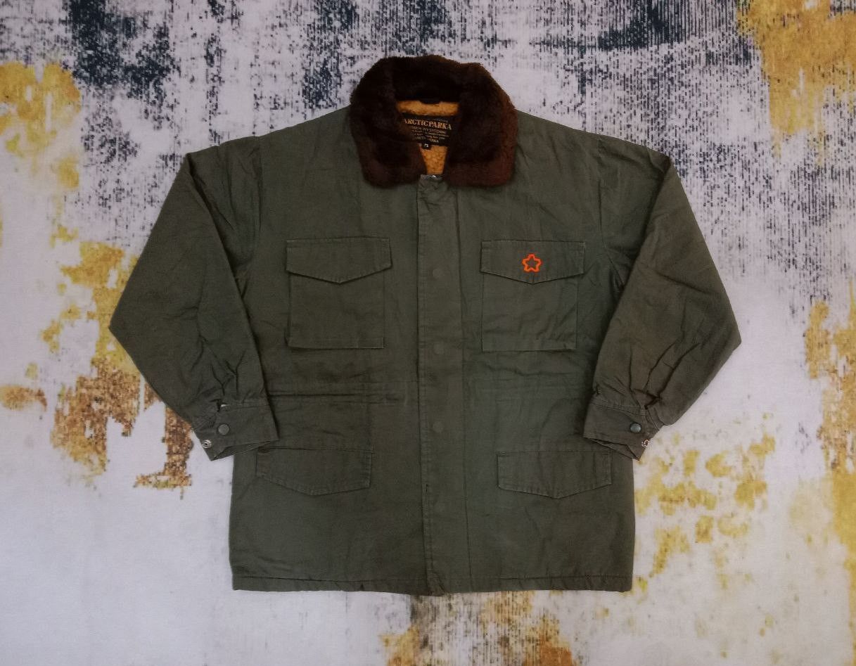 Japanese Brand × Vintage Vintage ARCTIC PARKA Sherpa Lined Hunting Men's Jacket Size US M / EU 48-50 / 2 - 1 Thumbnail
