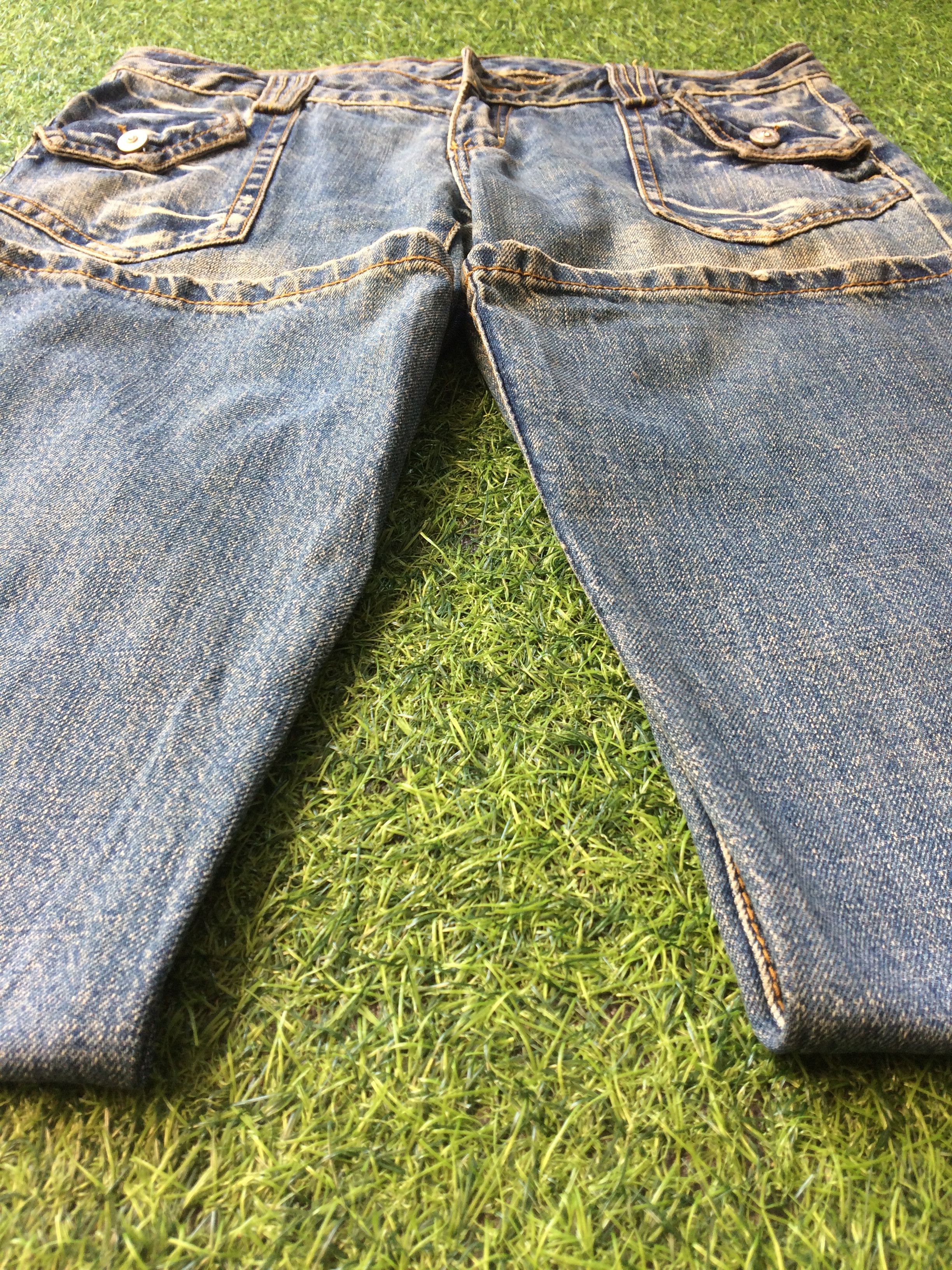 Japanese Brand × Jean Japan Distressed Ripped Flare Denim #D-361 Size US 31 - 8 Thumbnail