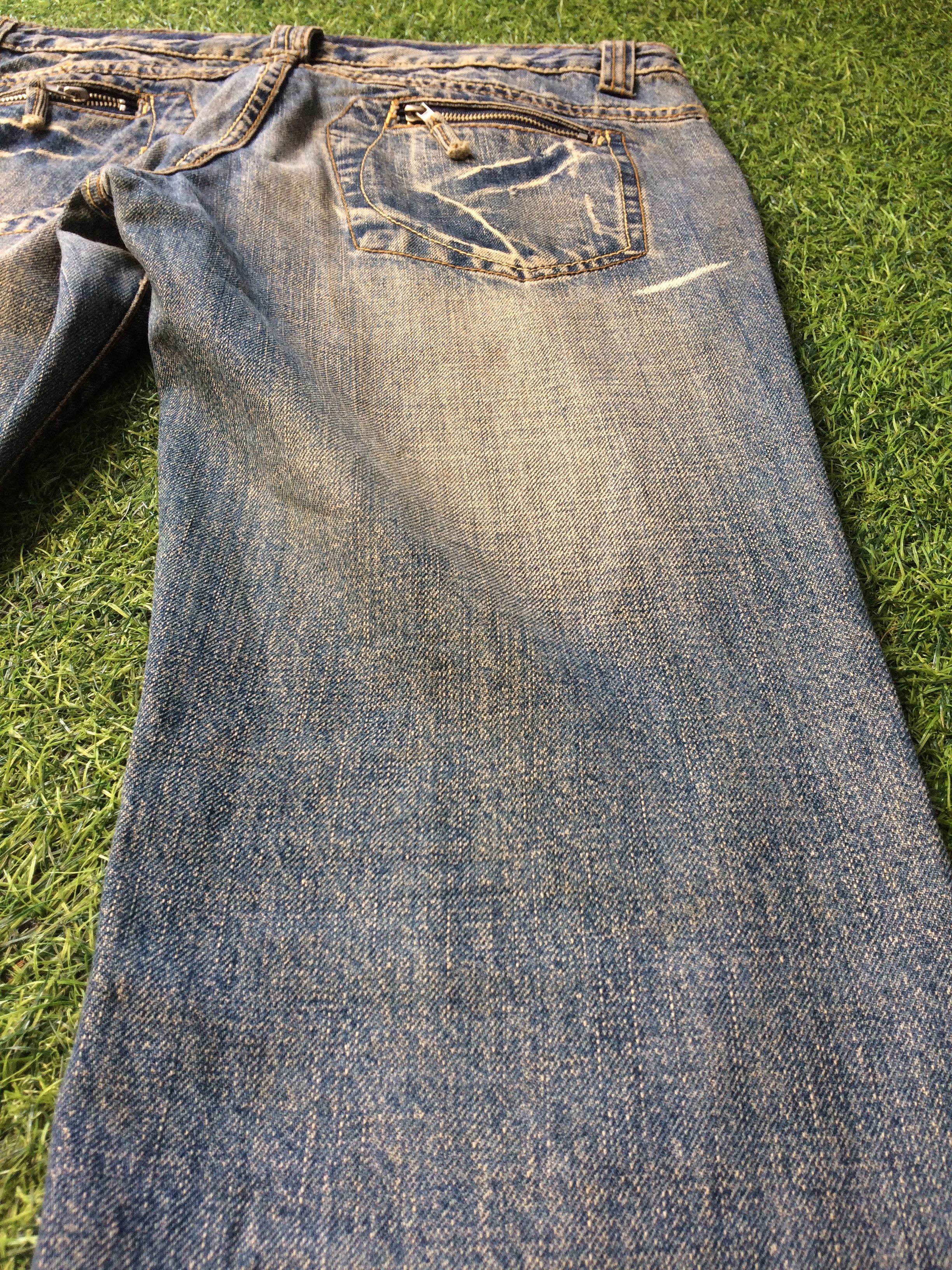 Japanese Brand × Jean Japan Distressed Ripped Flare Denim #D-361 Size US 31 - 9 Thumbnail