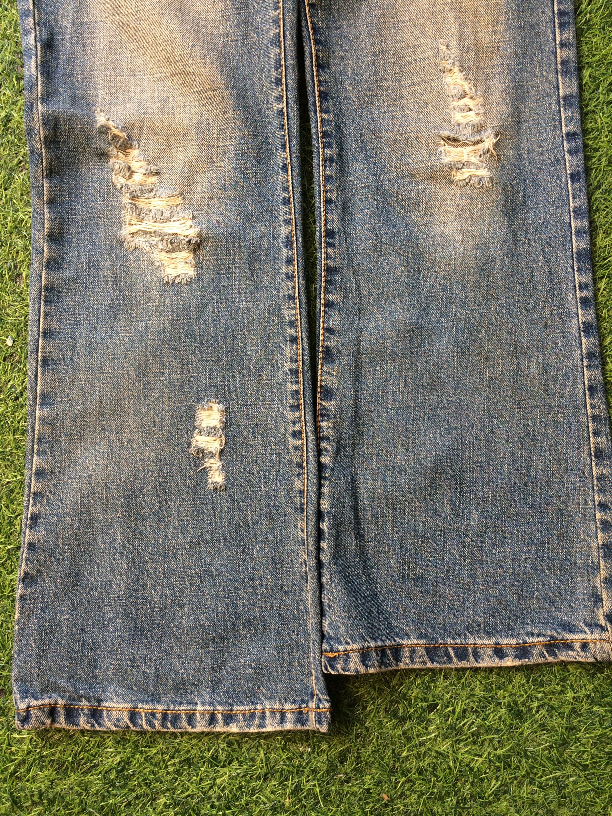 Japanese Brand × Jean Japan Distressed Ripped Flare Denim #D-361 Size US 31 - 4 Thumbnail