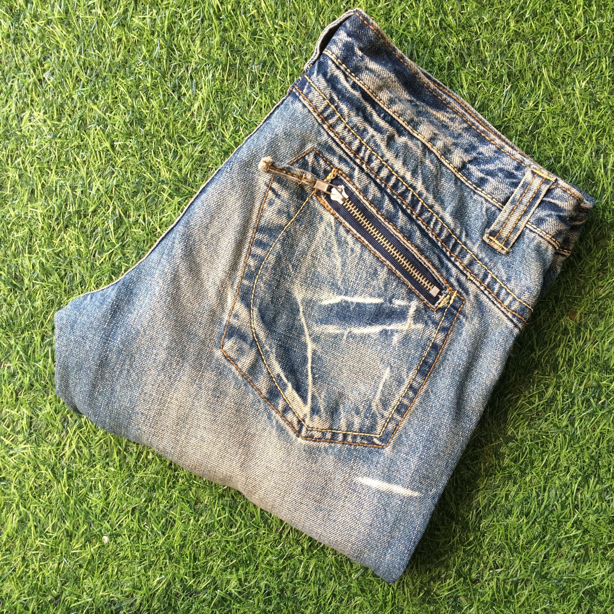 Japanese Brand × Jean Japan Distressed Ripped Flare Denim #D-361 Size US 31 - 10 Thumbnail