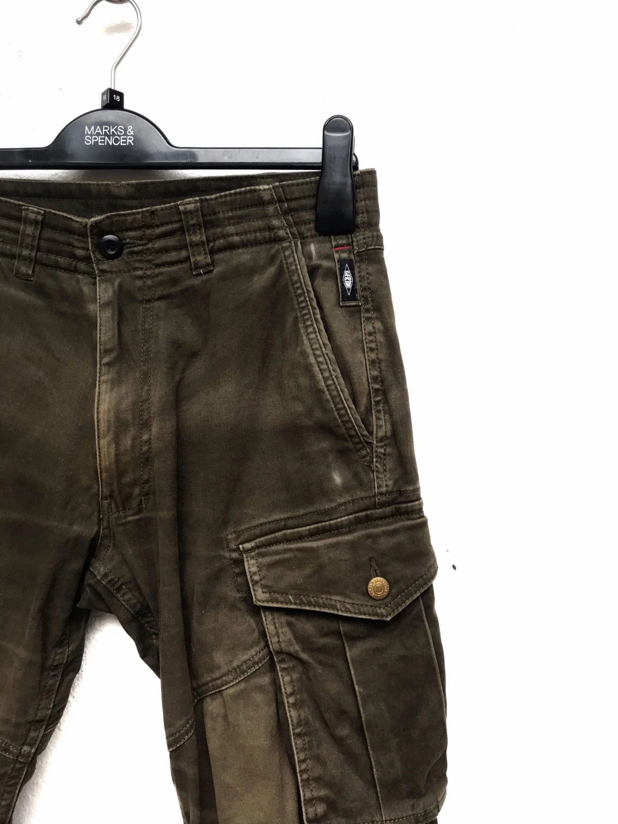 Japanese Brand Geride Multi Pocket Tactical Cargo Pants Size US 30 / EU 46 - 4 Thumbnail