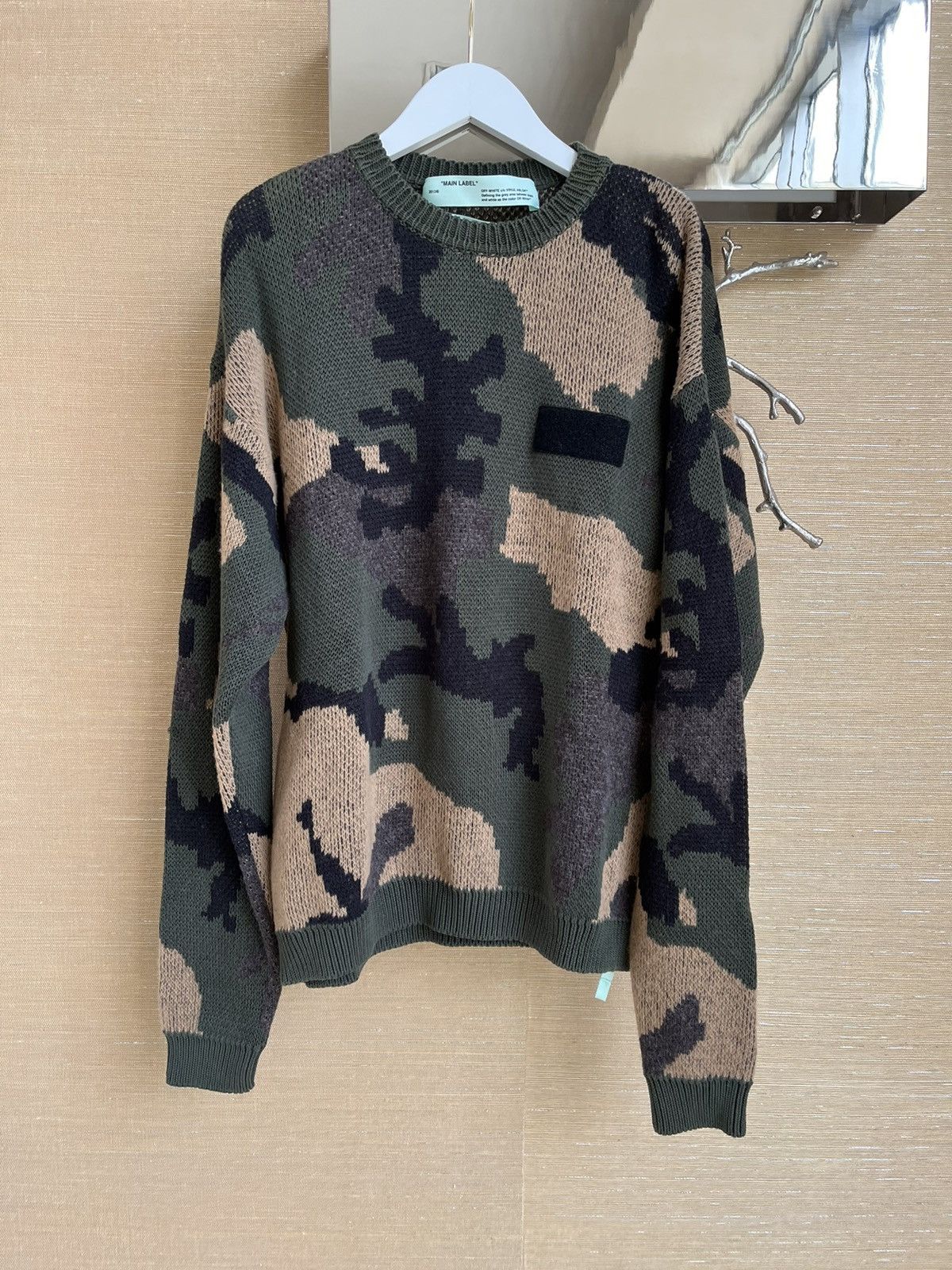 Off White Knitwear in Camo Grailed