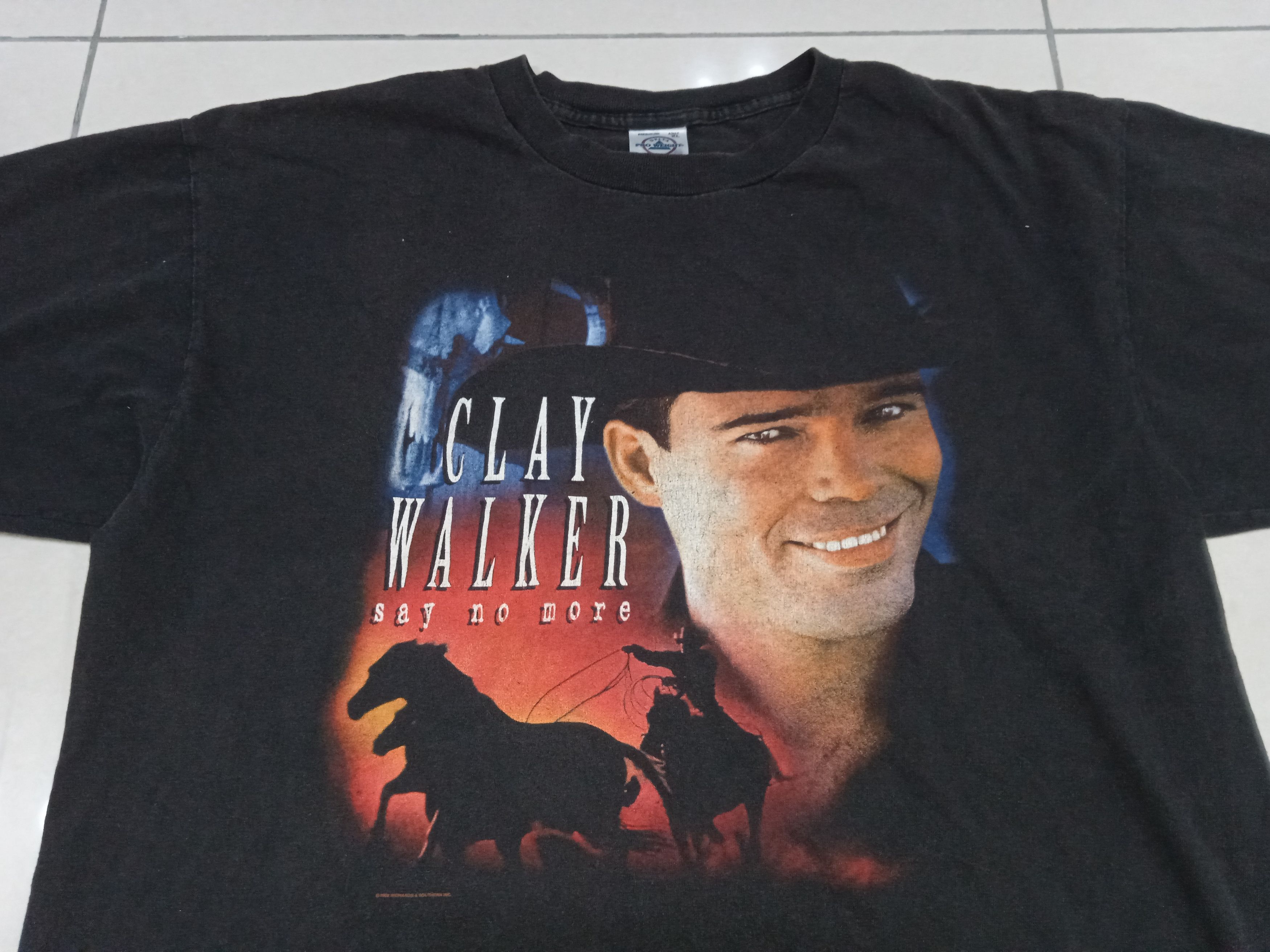 Vintage Vintage 00s Clay Walker 2002 T-Shirt Country Music Size US XL / EU 56 / 4 - 6 Thumbnail