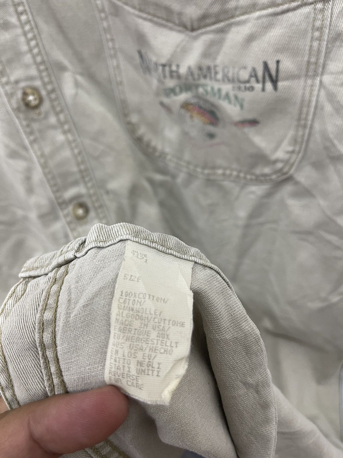 Woolrich Woolen Mills Vintage WOOLRICH American Sportsman Patchwork Denim Jeans Size US M / EU 48-50 / 2 - 8 Thumbnail