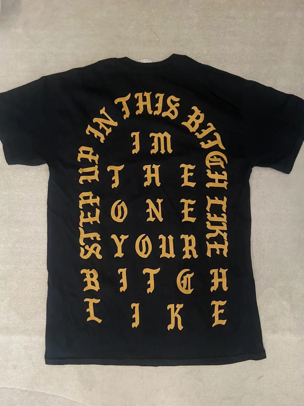 Kanye West Life of Pablo Paris gold exclusive tee | Grailed