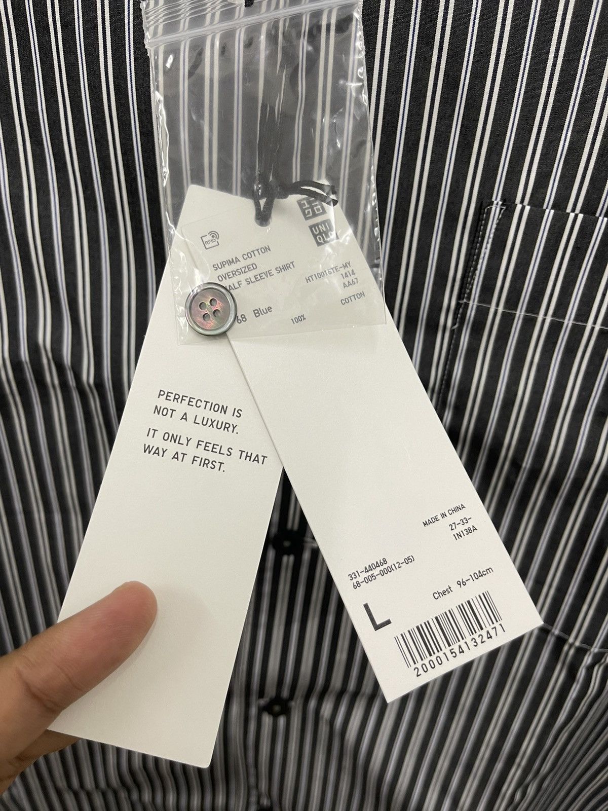 Jil Sander × Uniqlo JIL SANDER x Uniqlo +J Button Up Striped Shirt Size US L / EU 52-54 / 3 - 3 Thumbnail