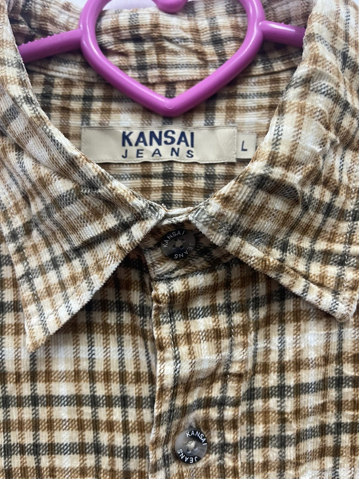 Kansai Yamamoto Rare Vintage KANSAI JEANS Plaid Tartan Flannel Size US L / EU 52-54 / 3 - 4 Thumbnail