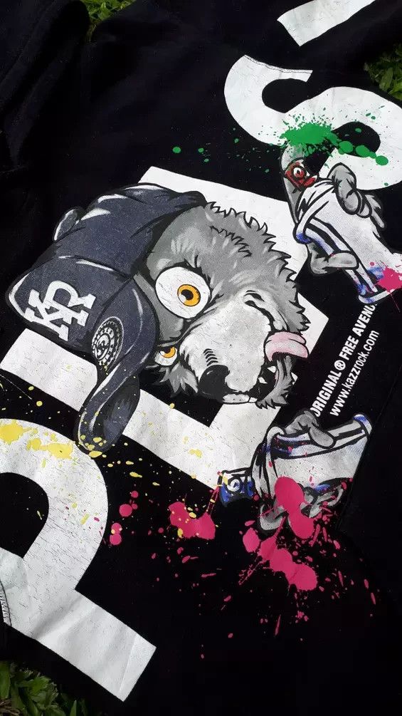 Japanese Brand × Vintage Kazzrock Graffiti Paint Splash Hoodie Size US S / EU 44-46 / 1 - 2 Thumbnail