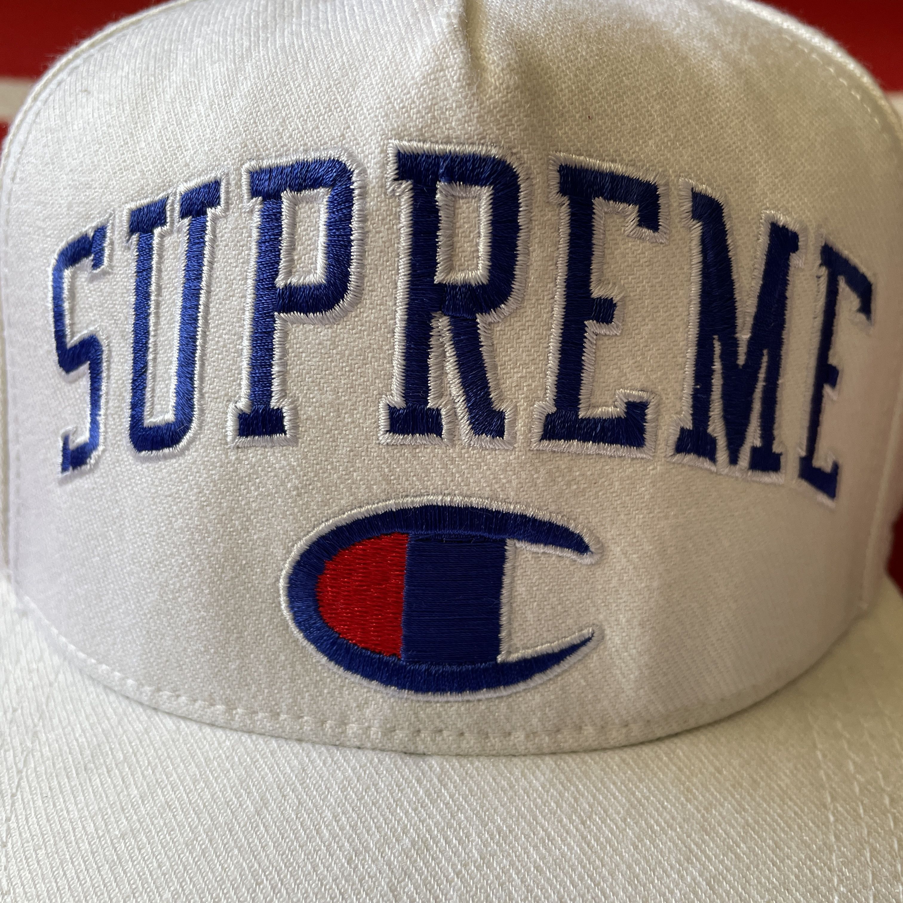 Champion × Supreme Supreme Champion Arch Logo 5 panel cap hat snapback FW 2014 Size ONE SIZE - 2 Thumbnail