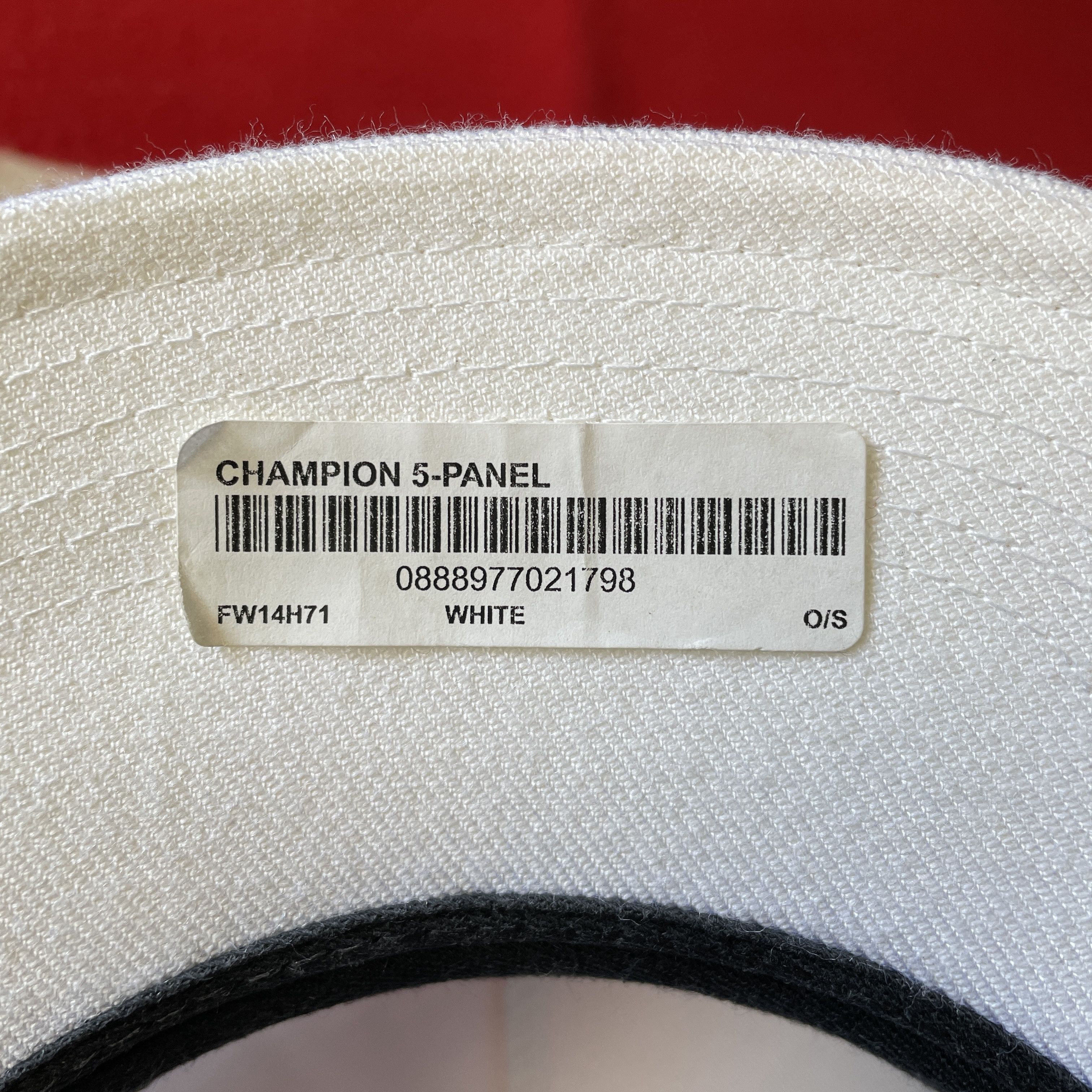 Champion × Supreme Supreme Champion Arch Logo 5 panel cap hat snapback FW 2014 Size ONE SIZE - 7 Thumbnail