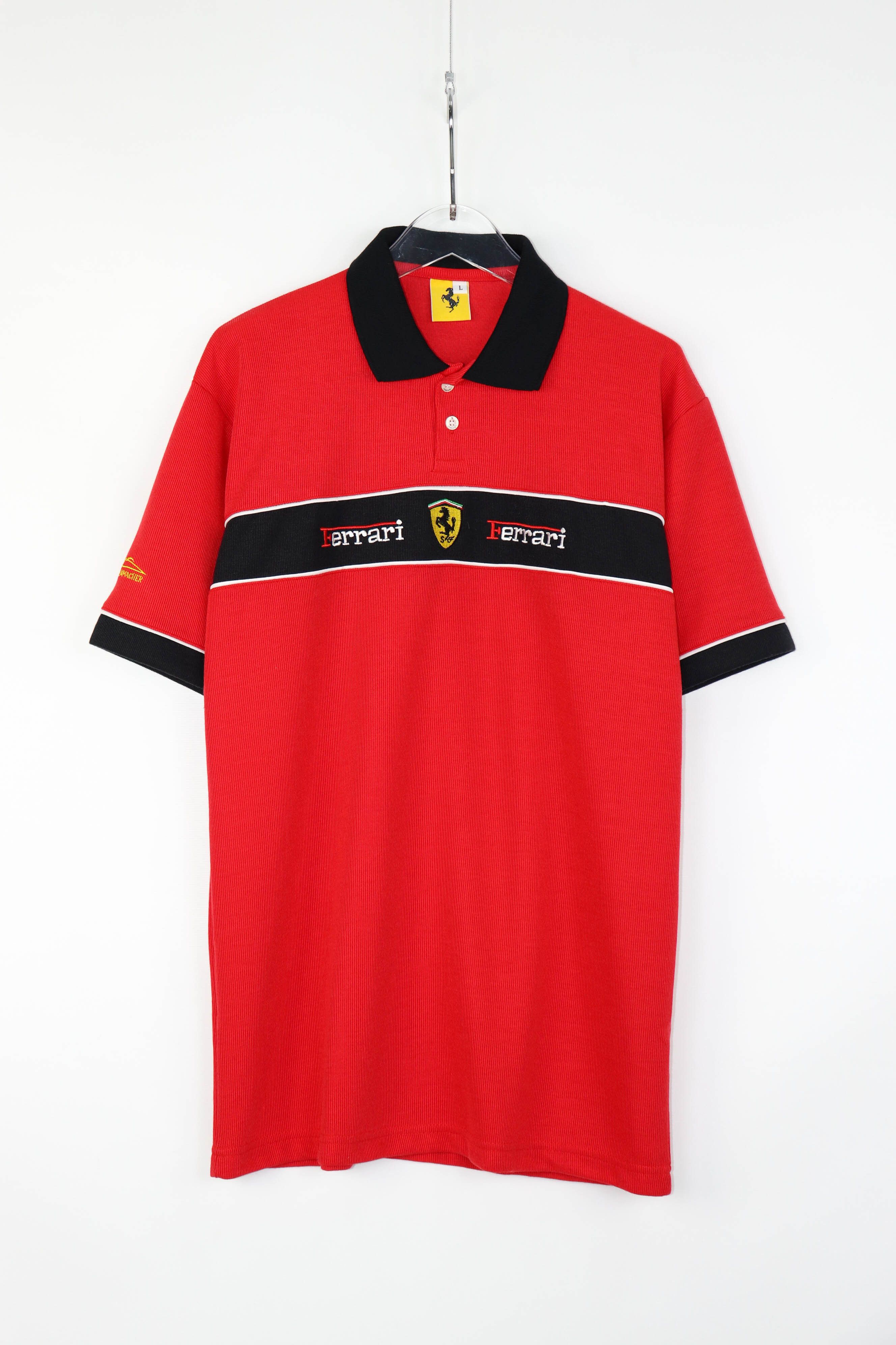 Ferrari Ferrari Vintage 90s ©1996 M. Schumacher Logos Polo T-shirt Size US L / EU 52-54 / 3 - 1 Thumbnail