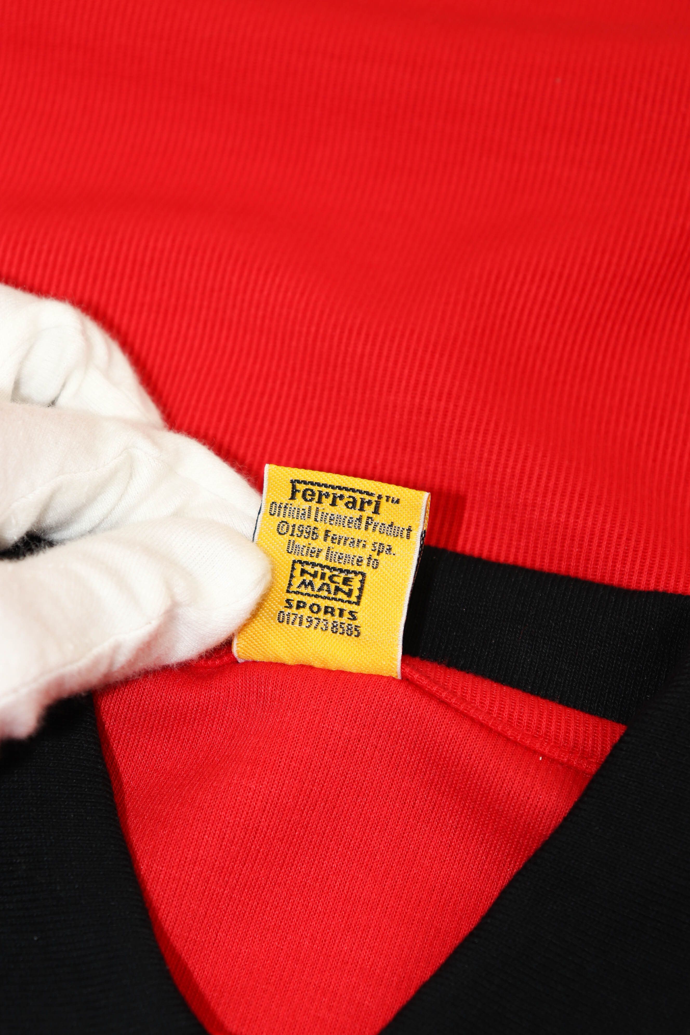 Ferrari Ferrari Vintage 90s ©1996 M. Schumacher Logos Polo T-shirt Size US L / EU 52-54 / 3 - 9 Thumbnail