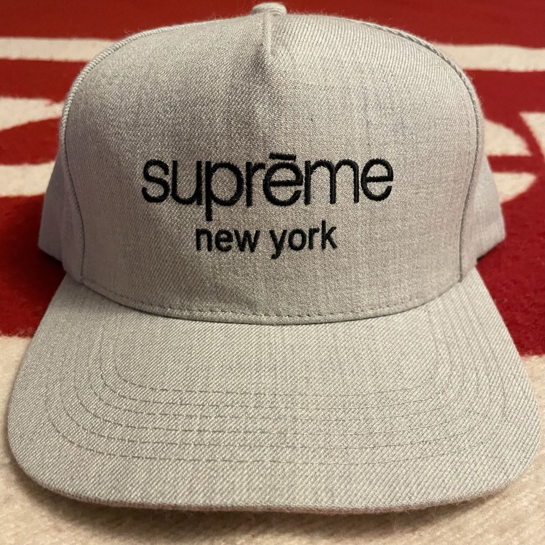 SUPREME CORDUROY CAMP CAP - BLACK - OS - S/S 2018 - 100% AUTHENTIC