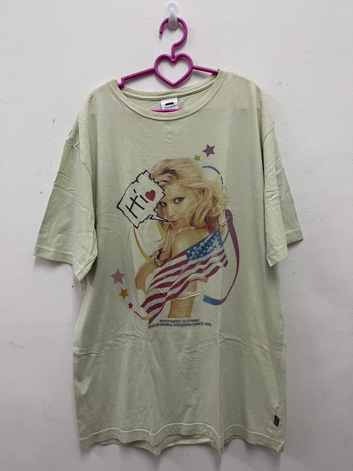 image of Vintage Program Japan Shirt in Light Green, Men's (Size XL)