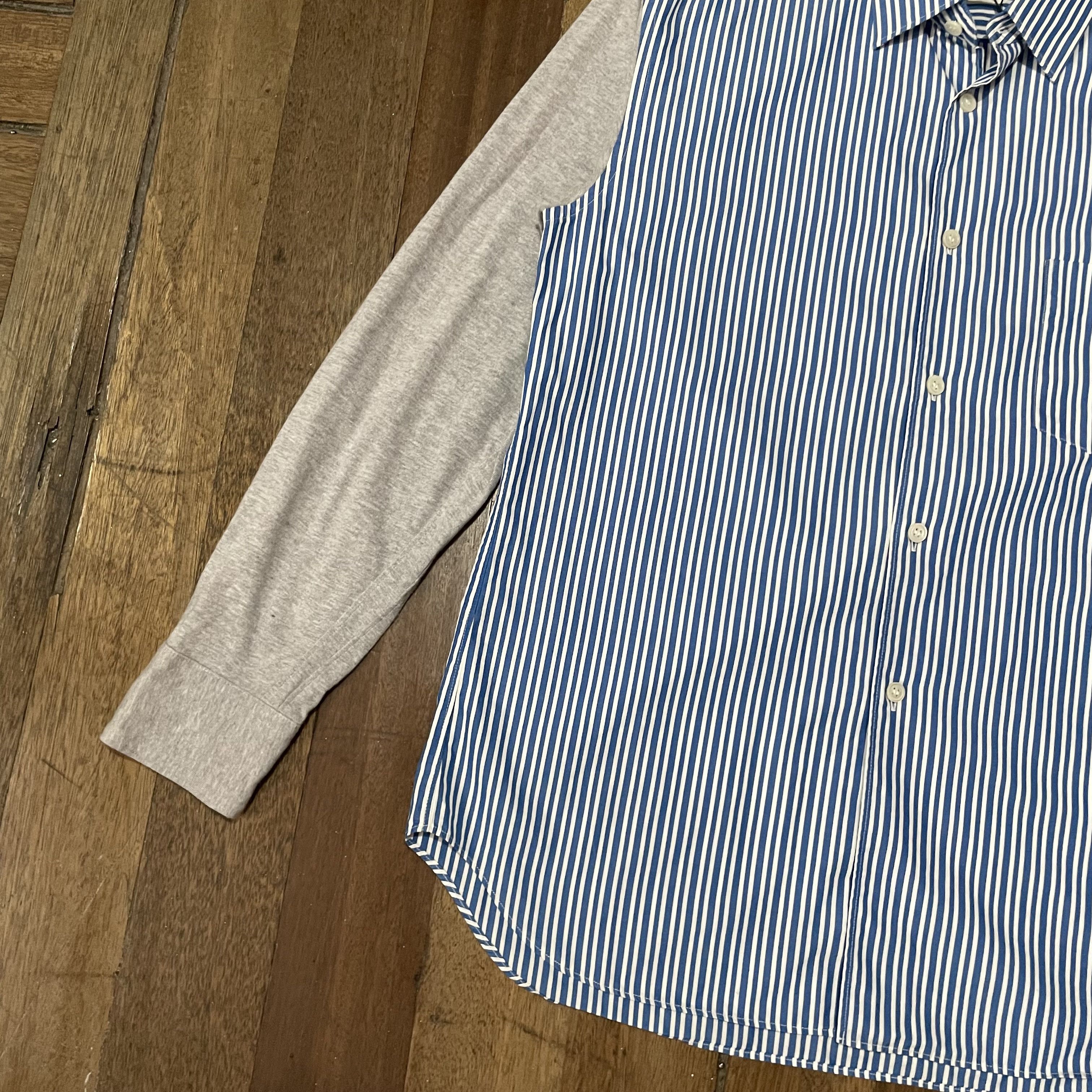 Comme des Garcons SHIRT Comme Des Garcons Shirt Striped Cotton Sleeve Button down Size US XS / EU 42 / 0 - 3 Thumbnail