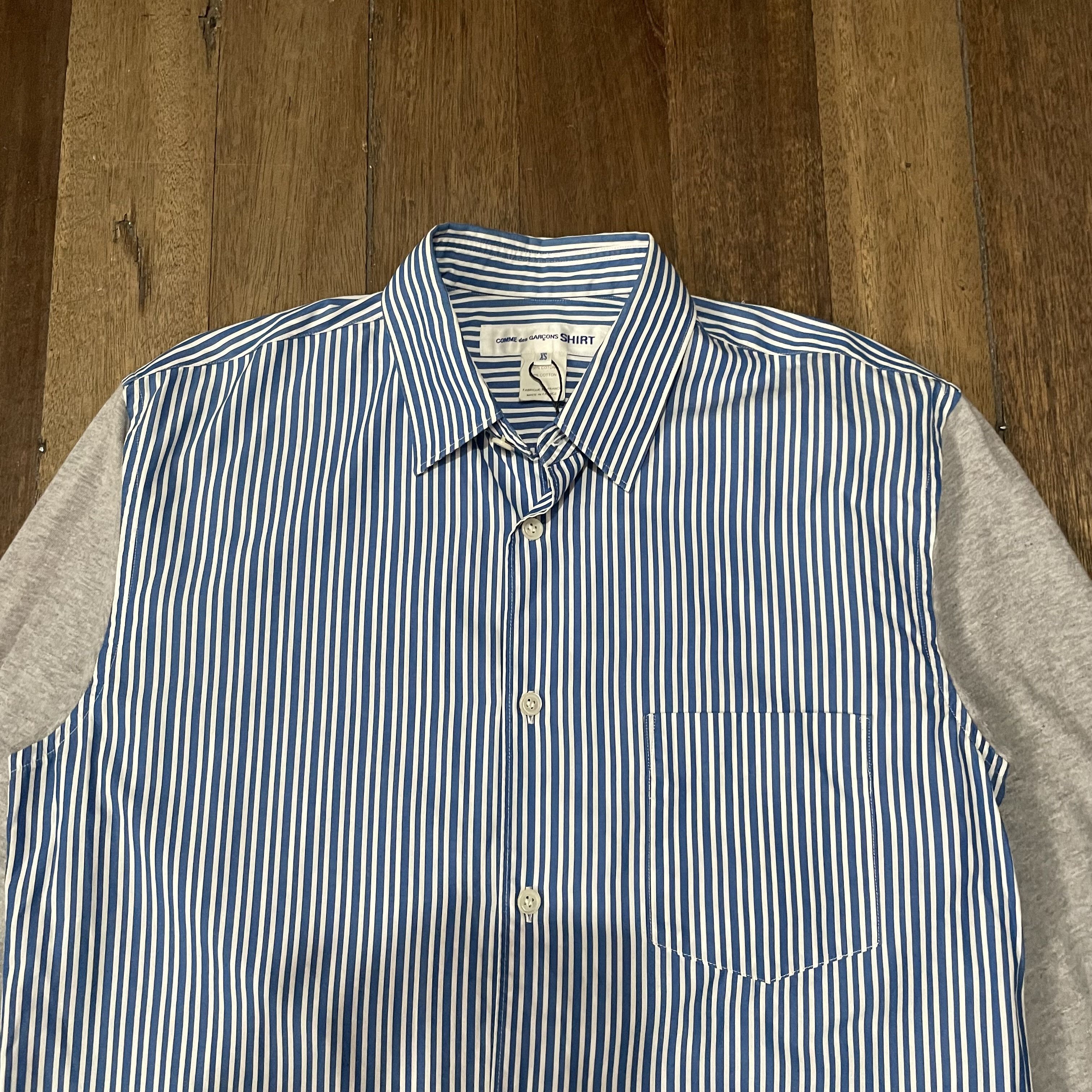Comme des Garcons SHIRT Comme Des Garcons Shirt Striped Cotton Sleeve Button down Size US XS / EU 42 / 0 - 2 Thumbnail