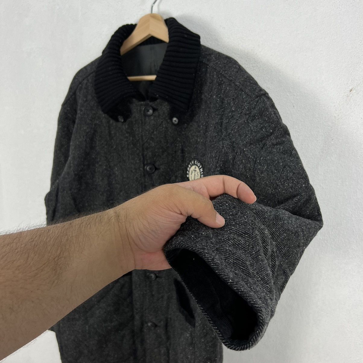 Japanese Brand VINTAGE PIA SPORTS BIG LOGO WOOL JACKET Size US L / EU 52-54 / 3 - 7 Thumbnail