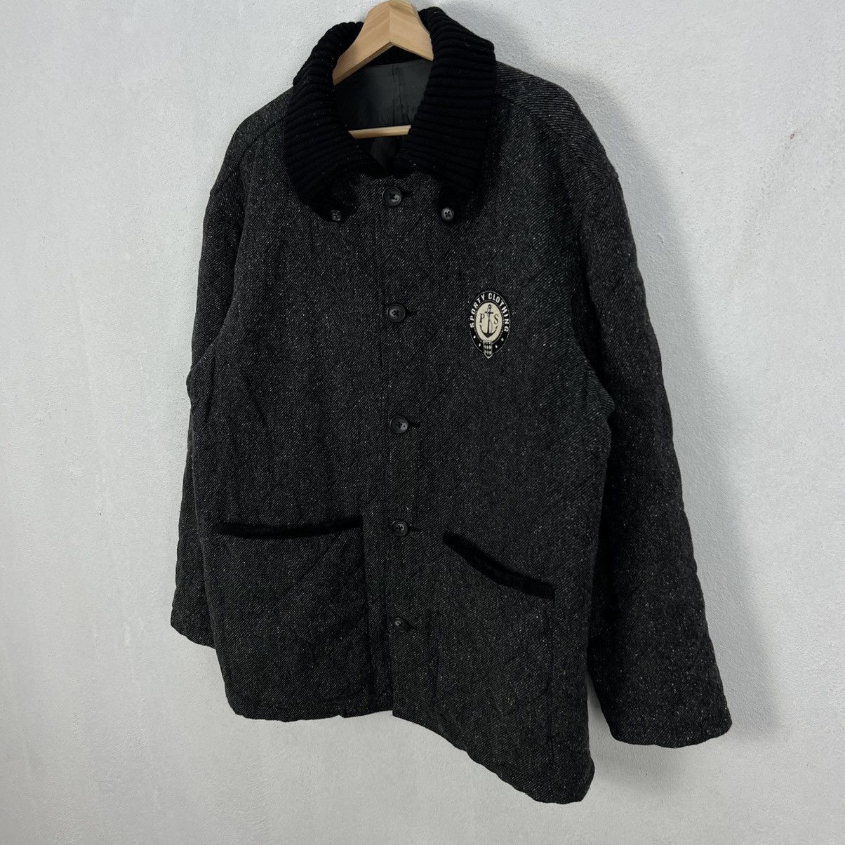 Japanese Brand VINTAGE PIA SPORTS BIG LOGO WOOL JACKET Size US L / EU 52-54 / 3 - 4 Thumbnail