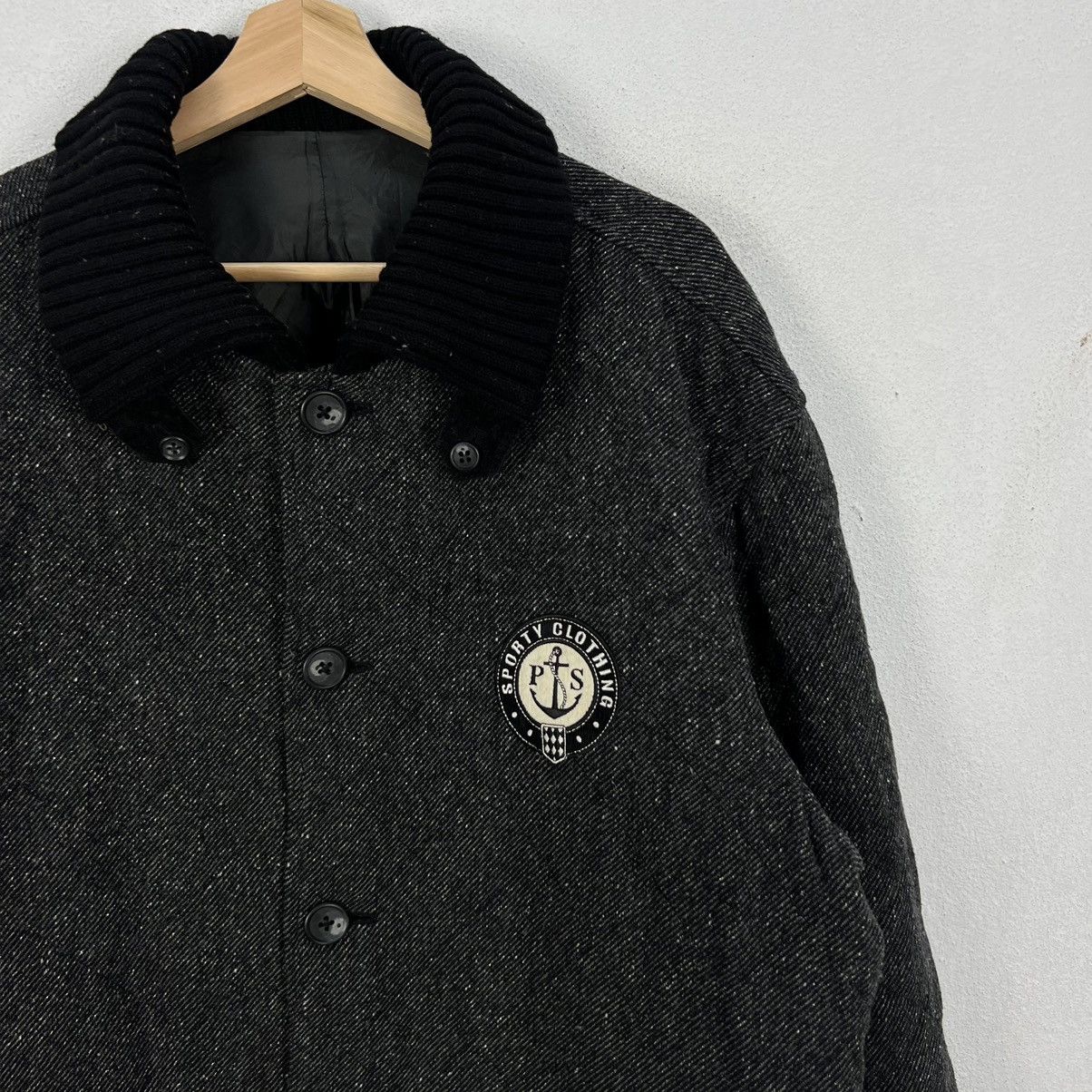 Japanese Brand VINTAGE PIA SPORTS BIG LOGO WOOL JACKET Size US L / EU 52-54 / 3 - 5 Thumbnail