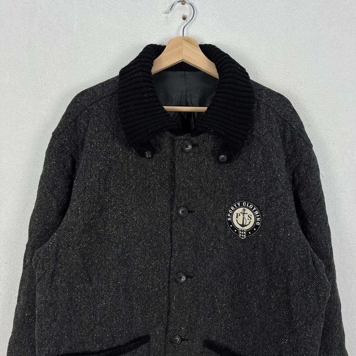 Japanese Brand VINTAGE PIA SPORTS BIG LOGO WOOL JACKET Size US L / EU 52-54 / 3 - 2 Thumbnail