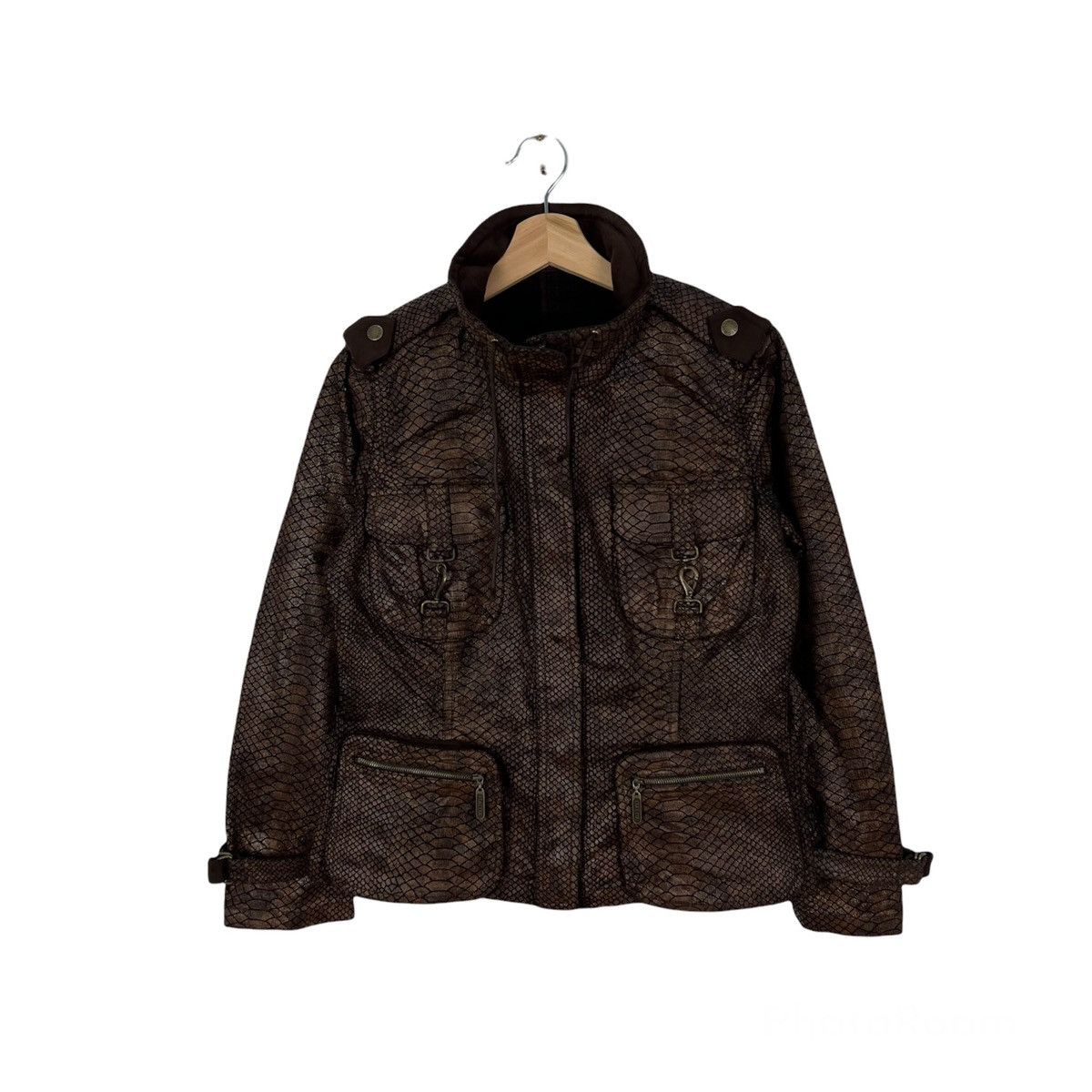 Japanese Brand RARE LEATHER SYNTHETIC SNAKE SKIN JACKET Size US M / EU 48-50 / 2 - 1 Thumbnail