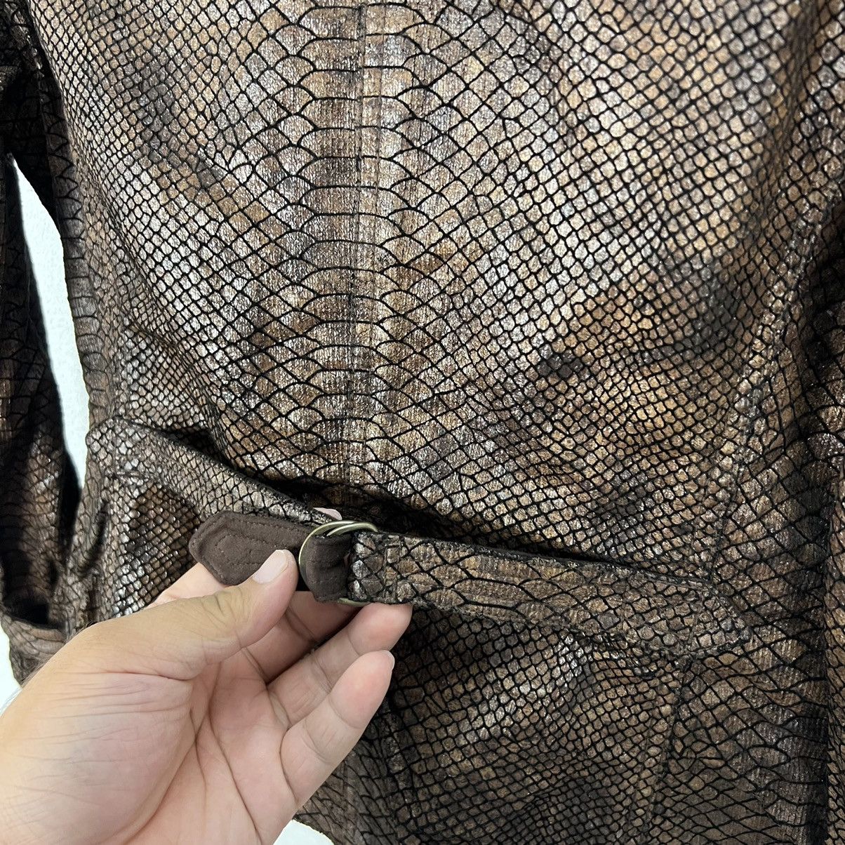 Japanese Brand RARE LEATHER SYNTHETIC SNAKE SKIN JACKET Size US M / EU 48-50 / 2 - 13 Thumbnail