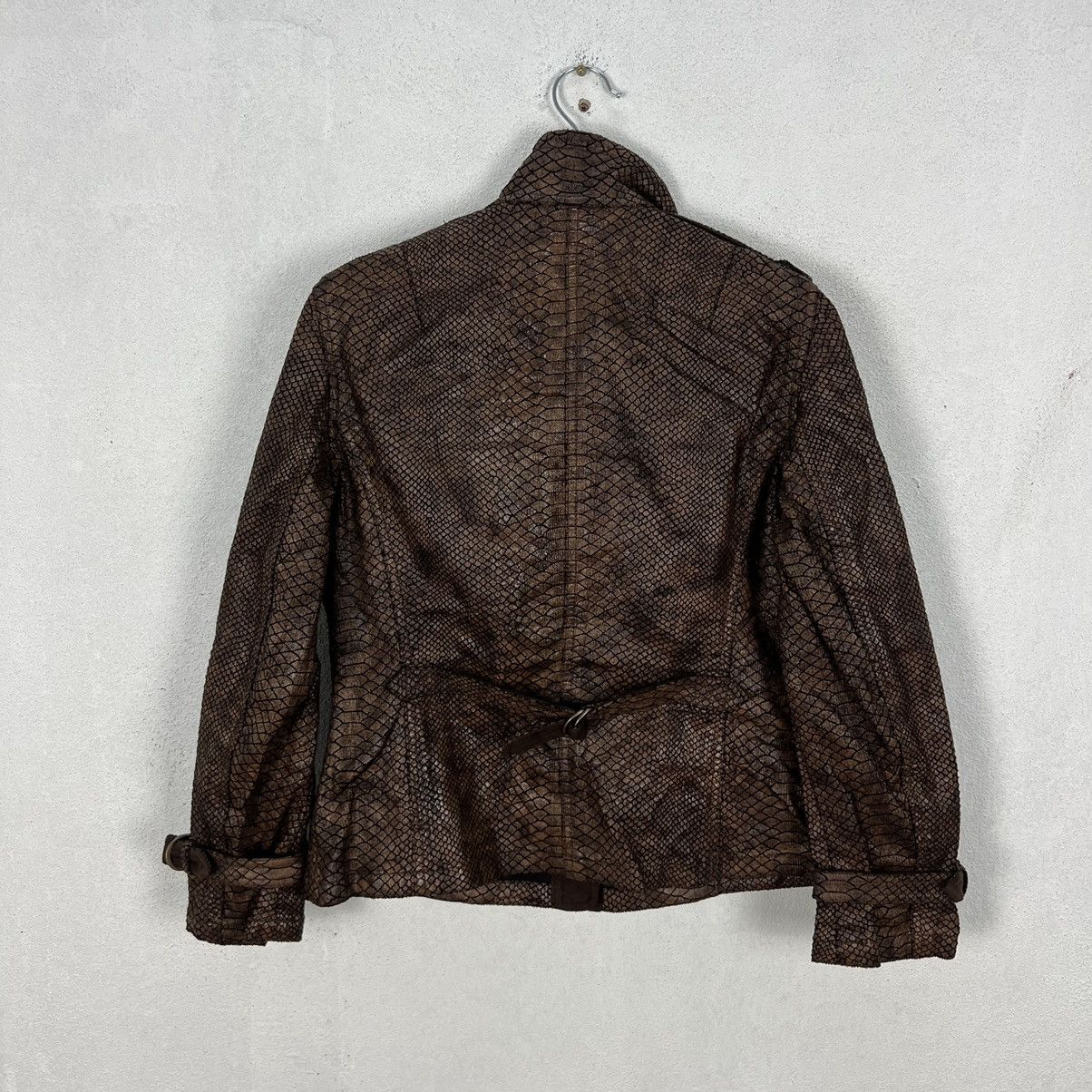 Japanese Brand RARE LEATHER SYNTHETIC SNAKE SKIN JACKET Size US M / EU 48-50 / 2 - 11 Thumbnail