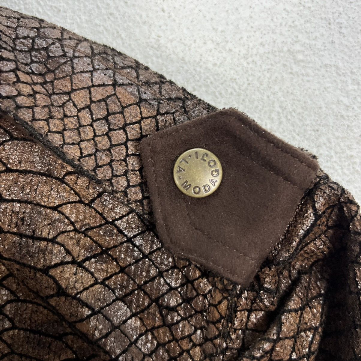 Japanese Brand RARE LEATHER SYNTHETIC SNAKE SKIN JACKET Size US M / EU 48-50 / 2 - 10 Thumbnail