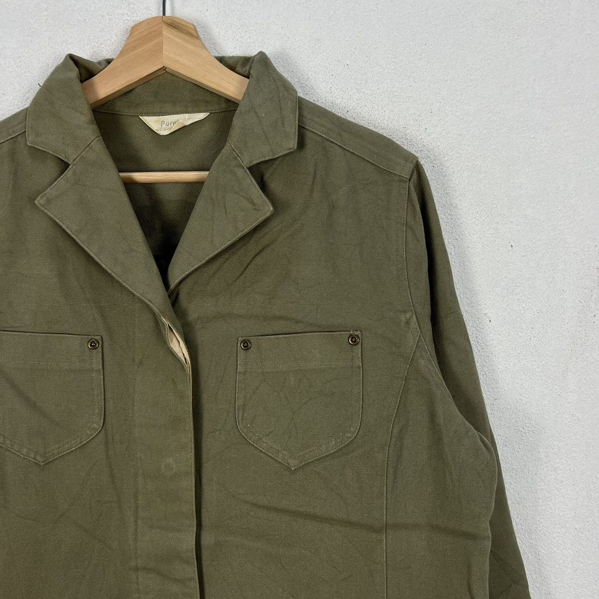 Japanese Brand VINTAGE PUREBA JAPAN MILITARY JACKET STYLE Size US L / EU 52-54 / 3 - 5 Thumbnail