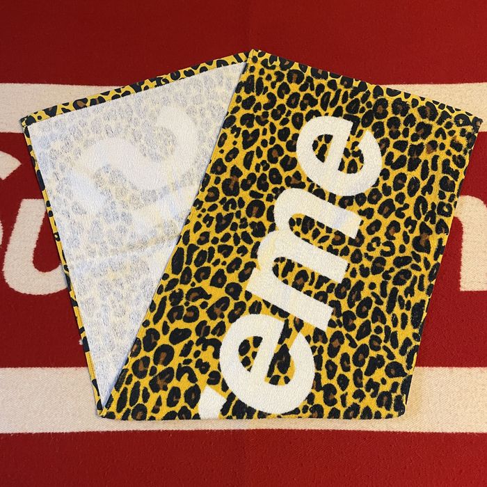 Supreme store leopard towel