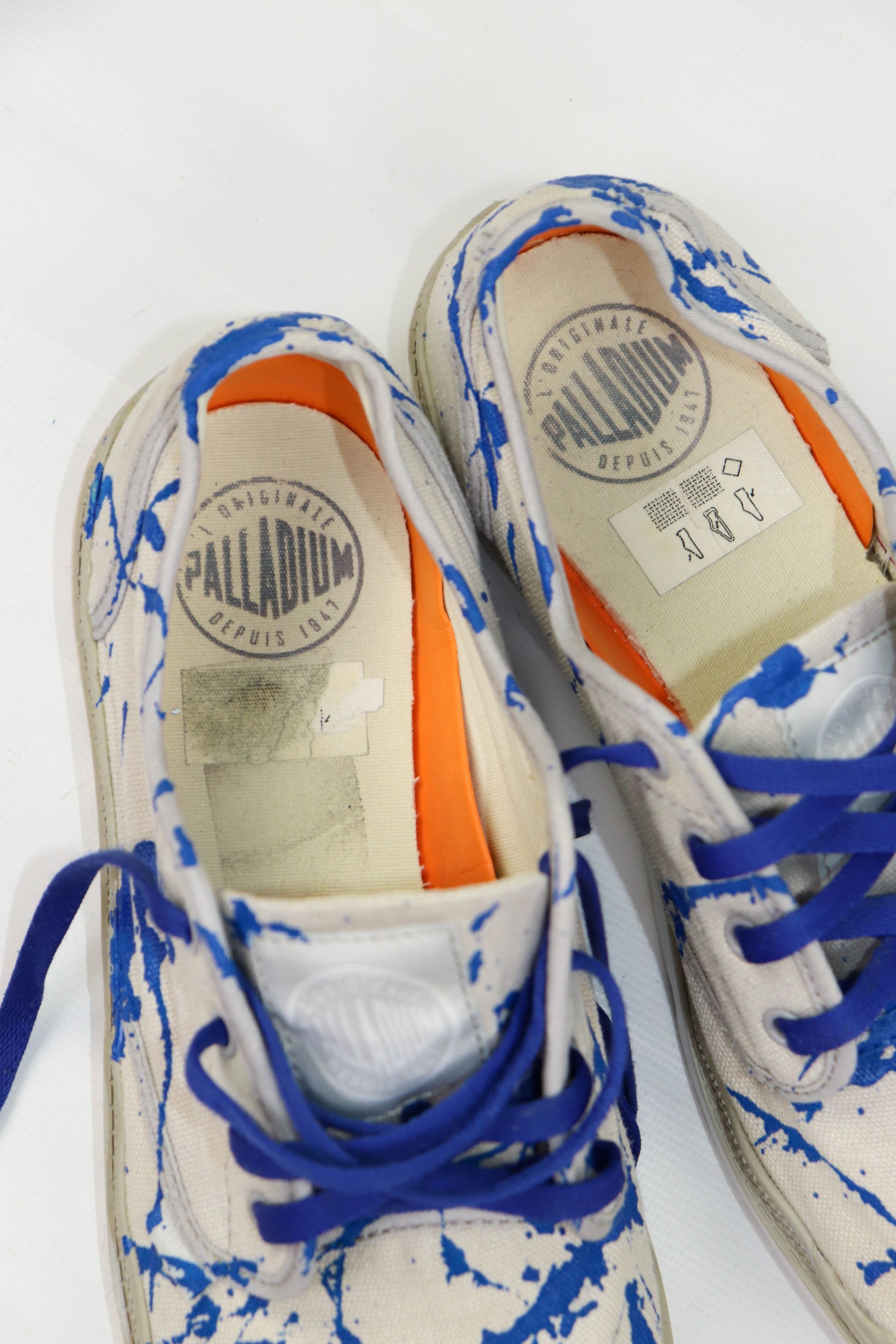 Palladium Palladium Pampa Custom Hand Painted Canvas Low Boots Shoes Size US 10 / EU 43 - 9 Thumbnail