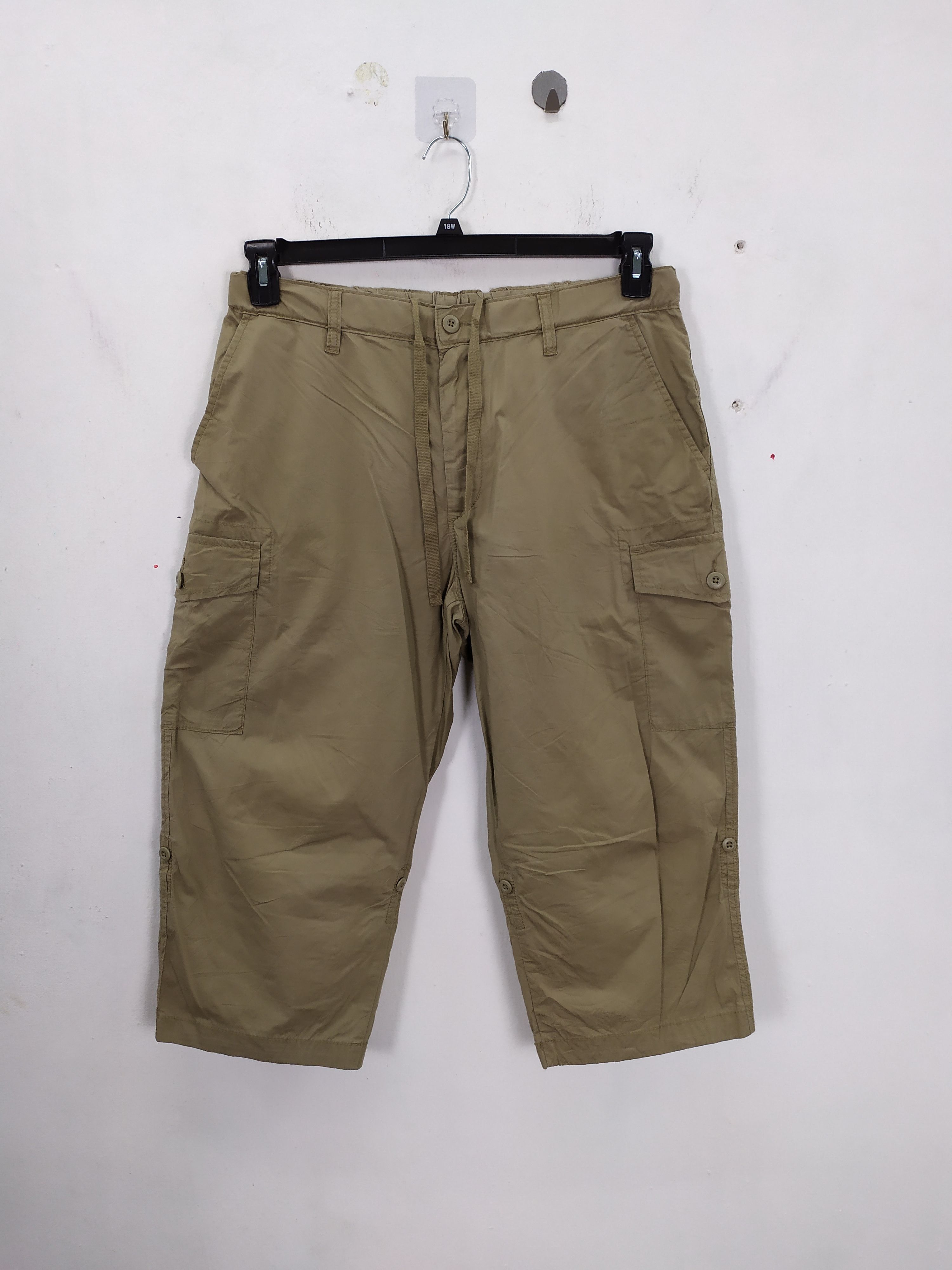 Japanese Brand × Vintage JAPANESE BRAND SHORT CARGO PANTS DRAWSTRING WAIST Size US 33 - 1 Thumbnail