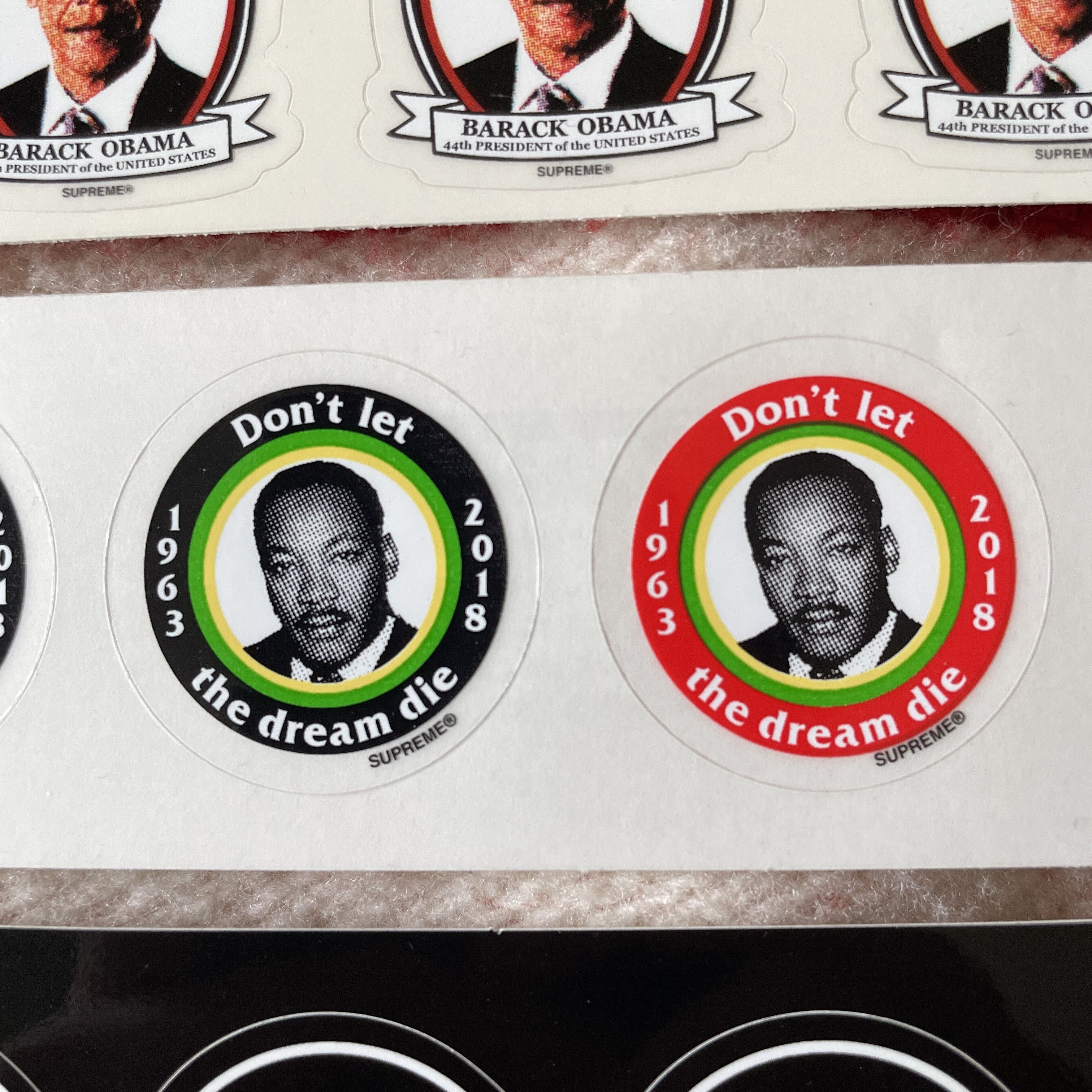 Supreme Supreme Sticker Pack - MLK Jr, Obama & SHIT mini set sticker Size ONE SIZE - 3 Thumbnail