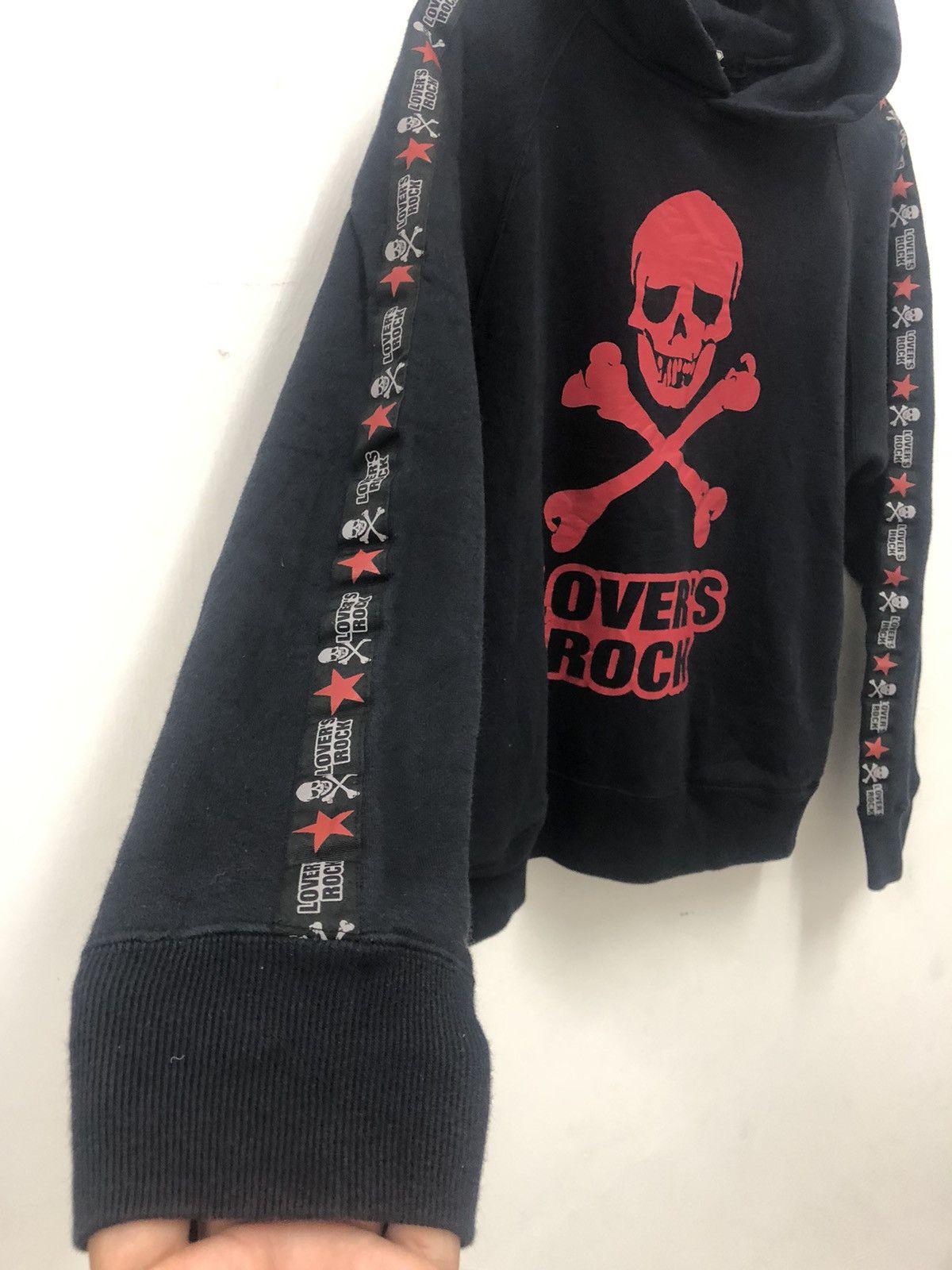 Super Lovers Vintage SUPER LOVERS LOVERS ROCK Skull Side Taped Hoodie Size US S / EU 44-46 / 1 - 2 Thumbnail