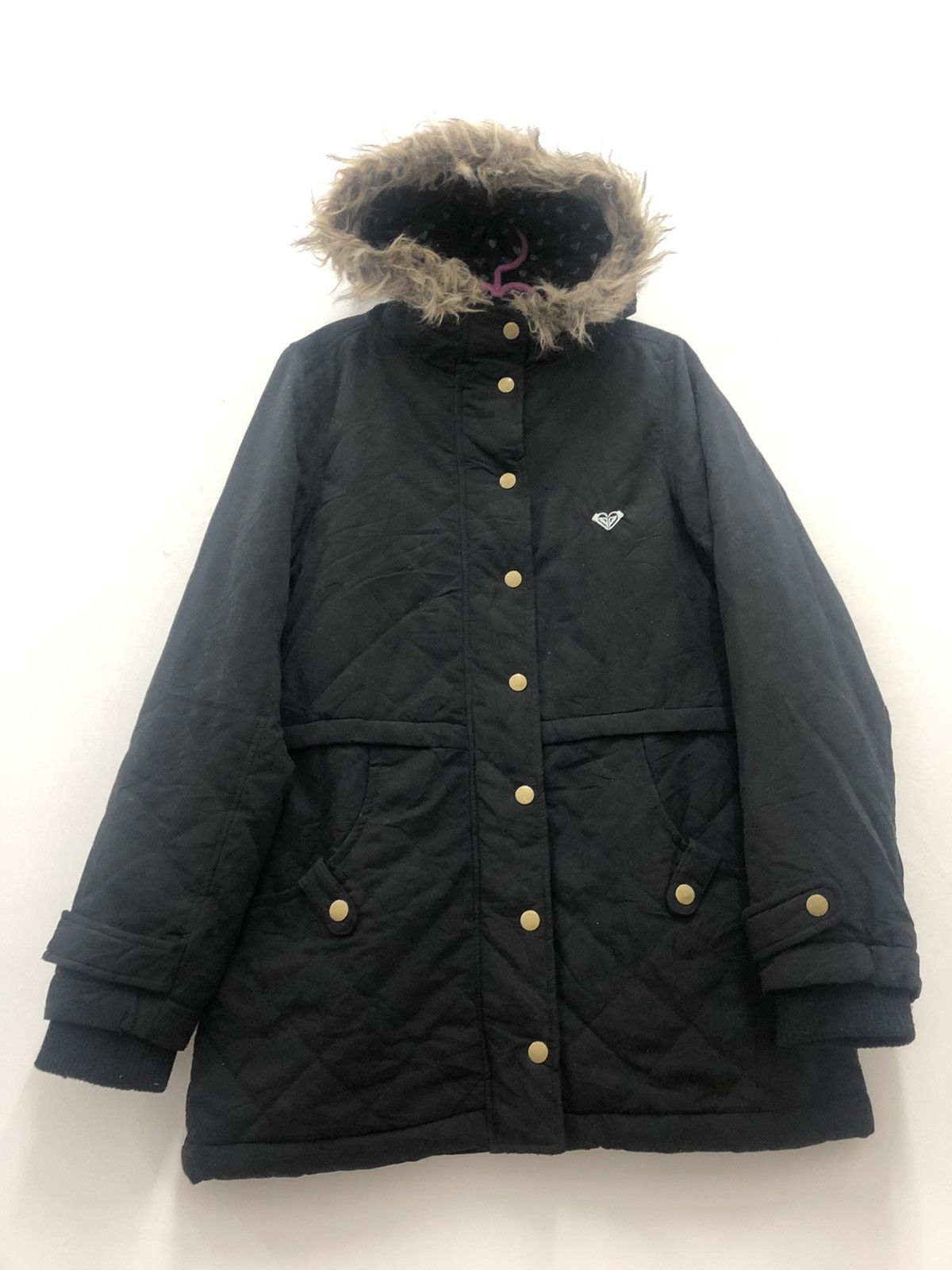 Vintage Rare ROXY Fur Hooded Jacket Size US M / EU 48-50 / 2 - 2 Thumbnail