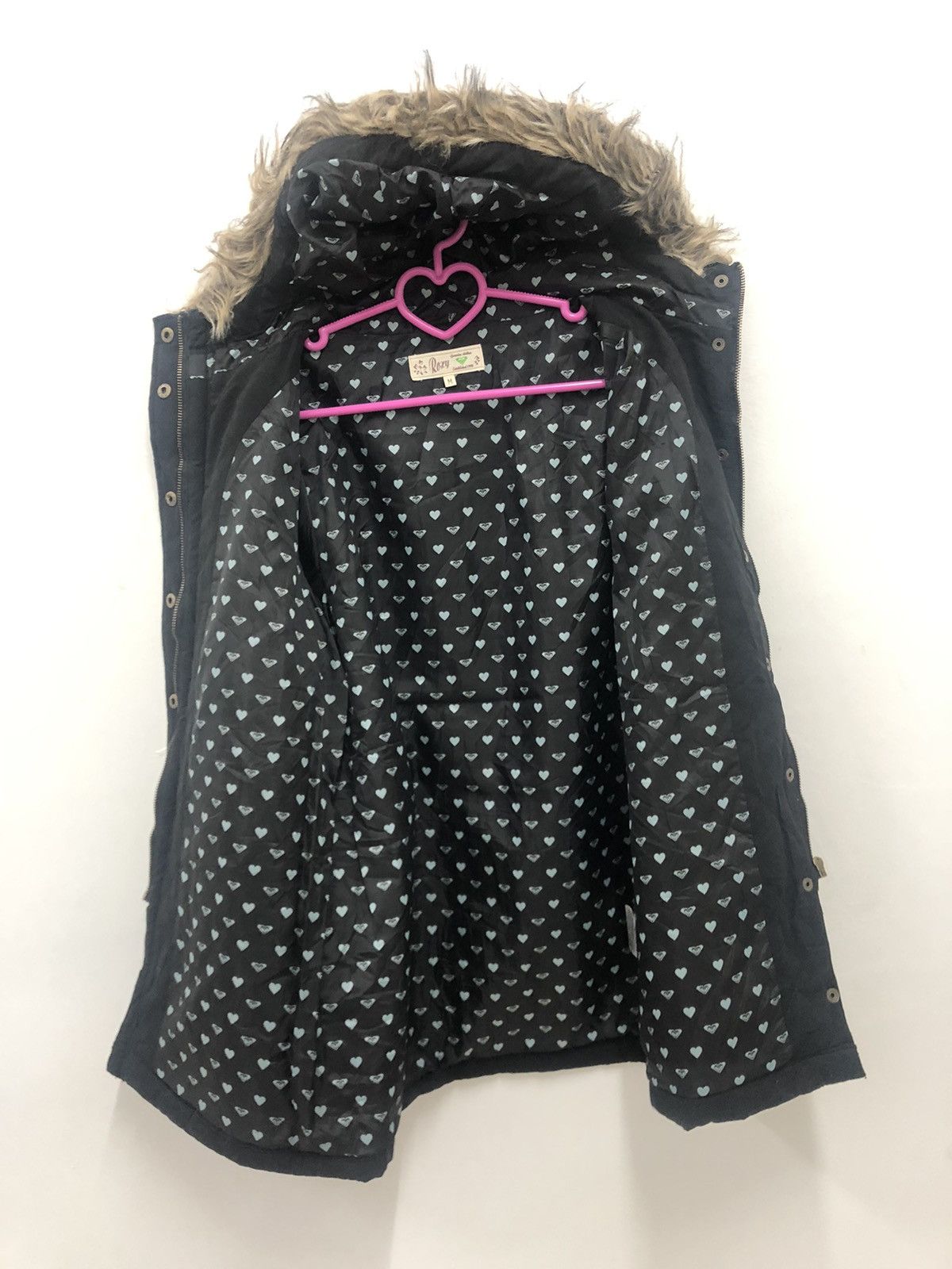 Vintage Rare ROXY Fur Hooded Jacket Size US M / EU 48-50 / 2 - 5 Thumbnail