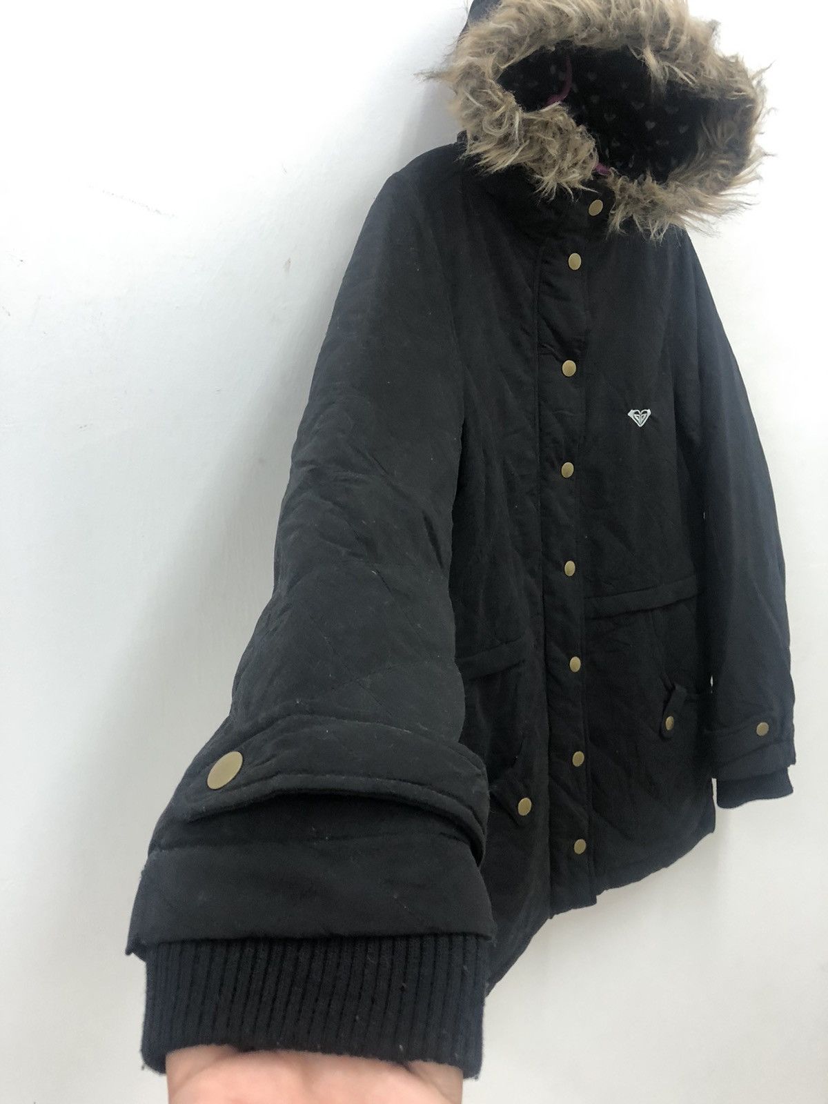 Vintage Rare ROXY Fur Hooded Jacket Size US M / EU 48-50 / 2 - 4 Thumbnail
