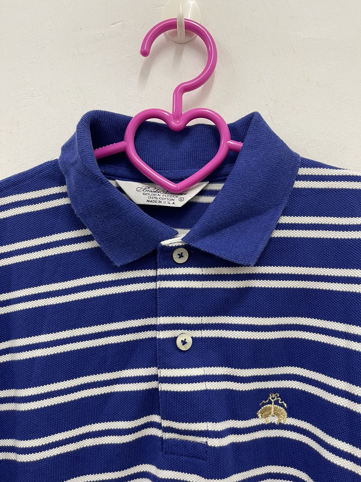 Brooks Brothers Vintage BROOKS BROTHERS Golden Fleece Striped Polo Shirt Size US S / EU 44-46 / 1 - 2 Thumbnail