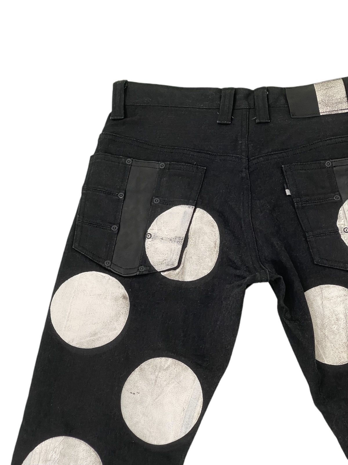 Japanese Brand Sick Anglasad Mamoru Shimizu Full Handpainted Slim Jean 12🟦 Size US 29 - 20 Thumbnail