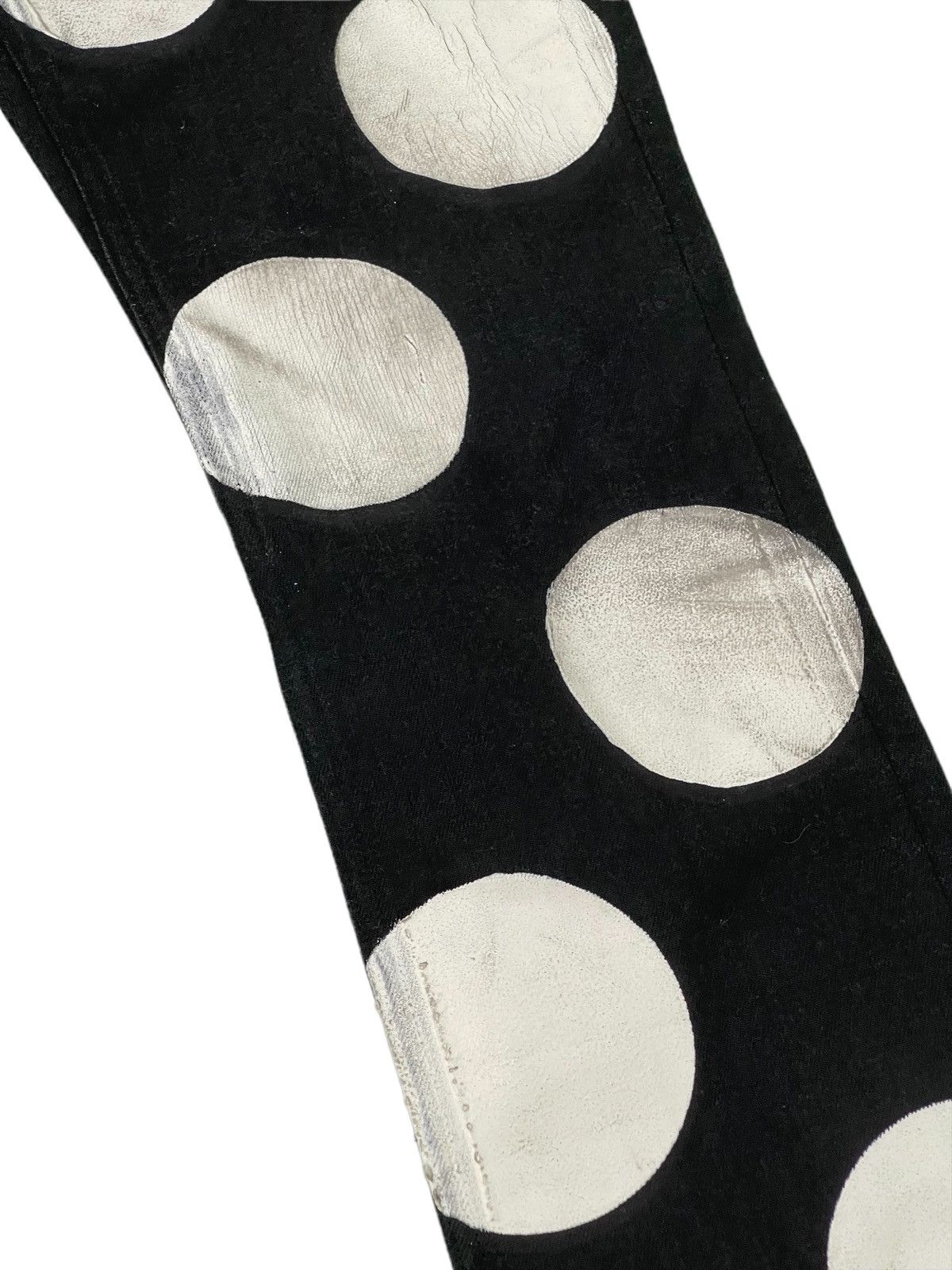 Japanese Brand Sick Anglasad Mamoru Shimizu Full Handpainted Slim Jean 12🟦 Size US 29 - 5 Thumbnail