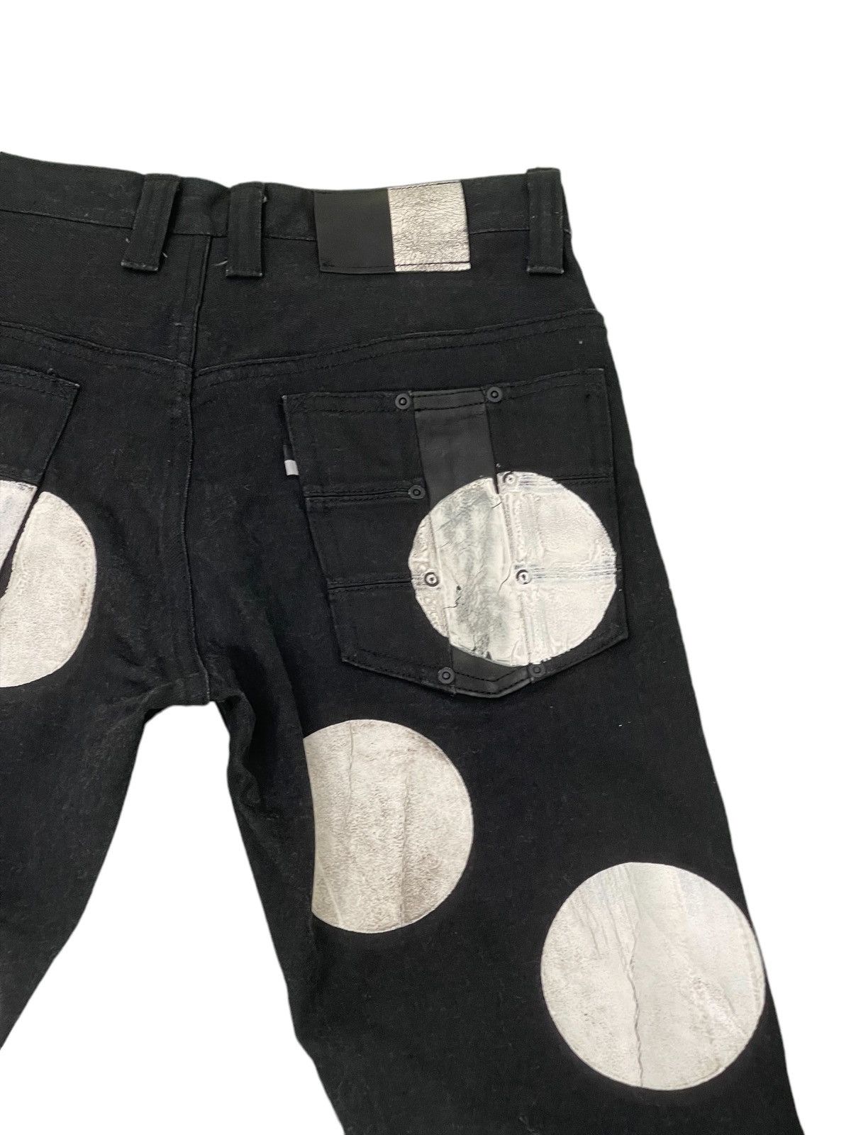 Japanese Brand Sick Anglasad Mamoru Shimizu Full Handpainted Slim Jean 12🟦 Size US 29 - 21 Thumbnail