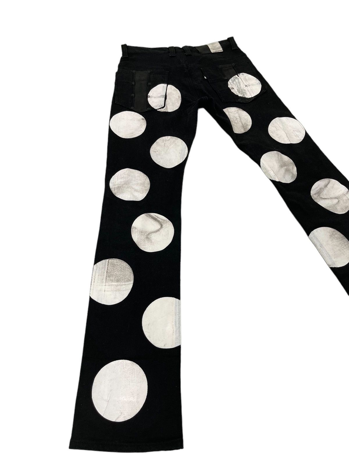 Japanese Brand Sick Anglasad Mamoru Shimizu Full Handpainted Slim Jean 12🟦 Size US 29 - 16 Thumbnail