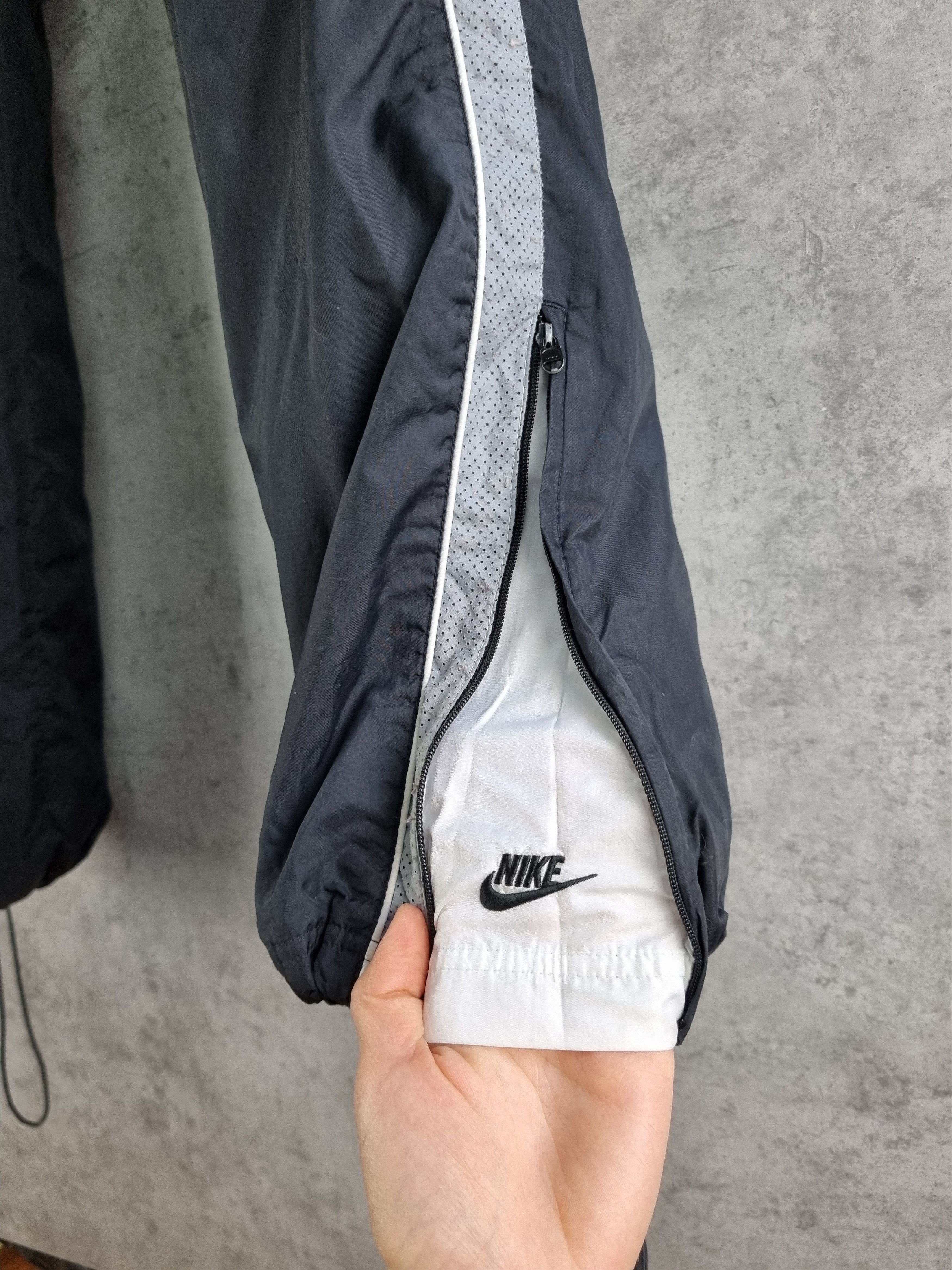 image of 90's Nike Swoosh Sport Track Pants Nylon Black, Men's (Size 32)