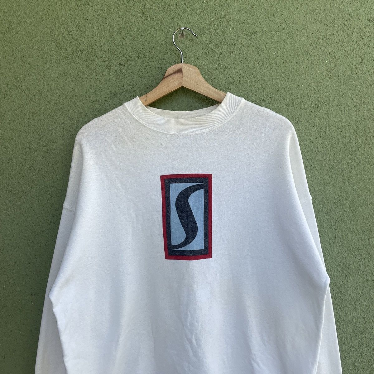Stussy Vintage 90s STUSSY Made In Usa Big Logo Sweatshirt Jumper Size US L / EU 52-54 / 3 - 4 Thumbnail