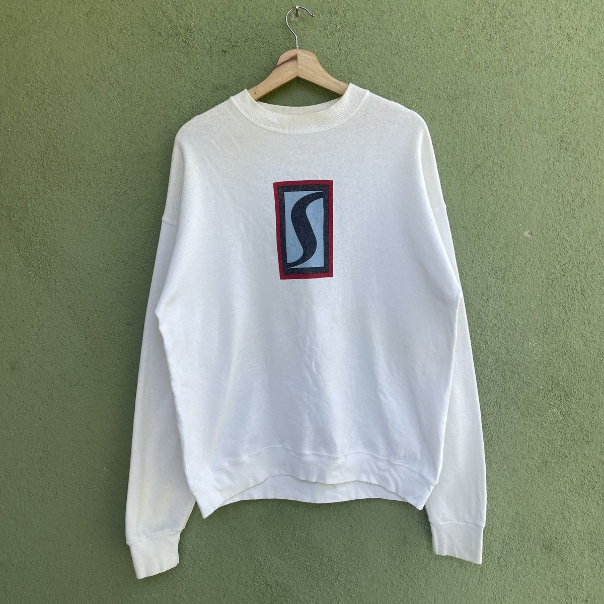 Stussy Vintage 90s STUSSY Made In Usa Big Logo Sweatshirt Jumper Size US L / EU 52-54 / 3 - 1 Thumbnail